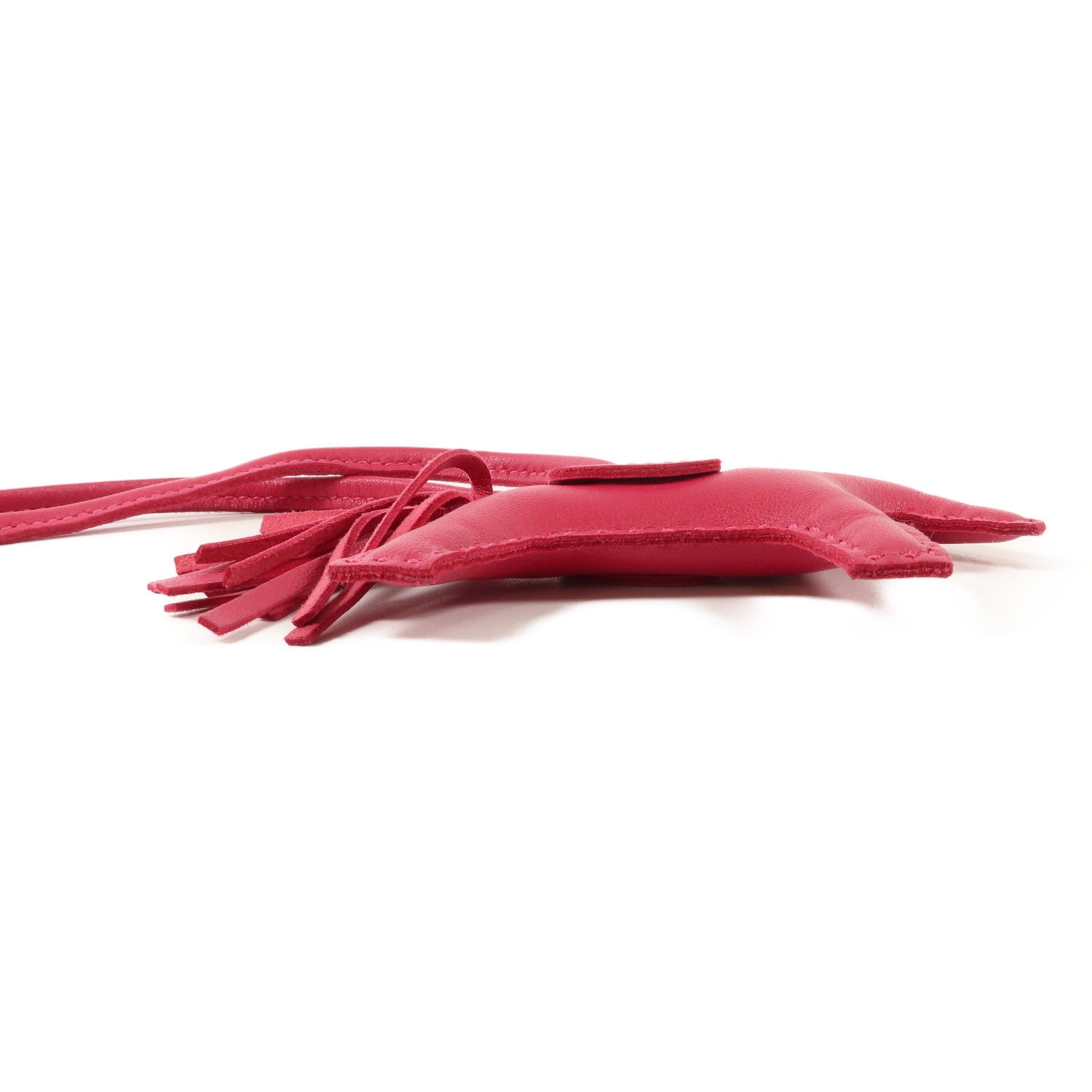 HERMES Milo皮革Rodeo PM掛飾Rose Mexico