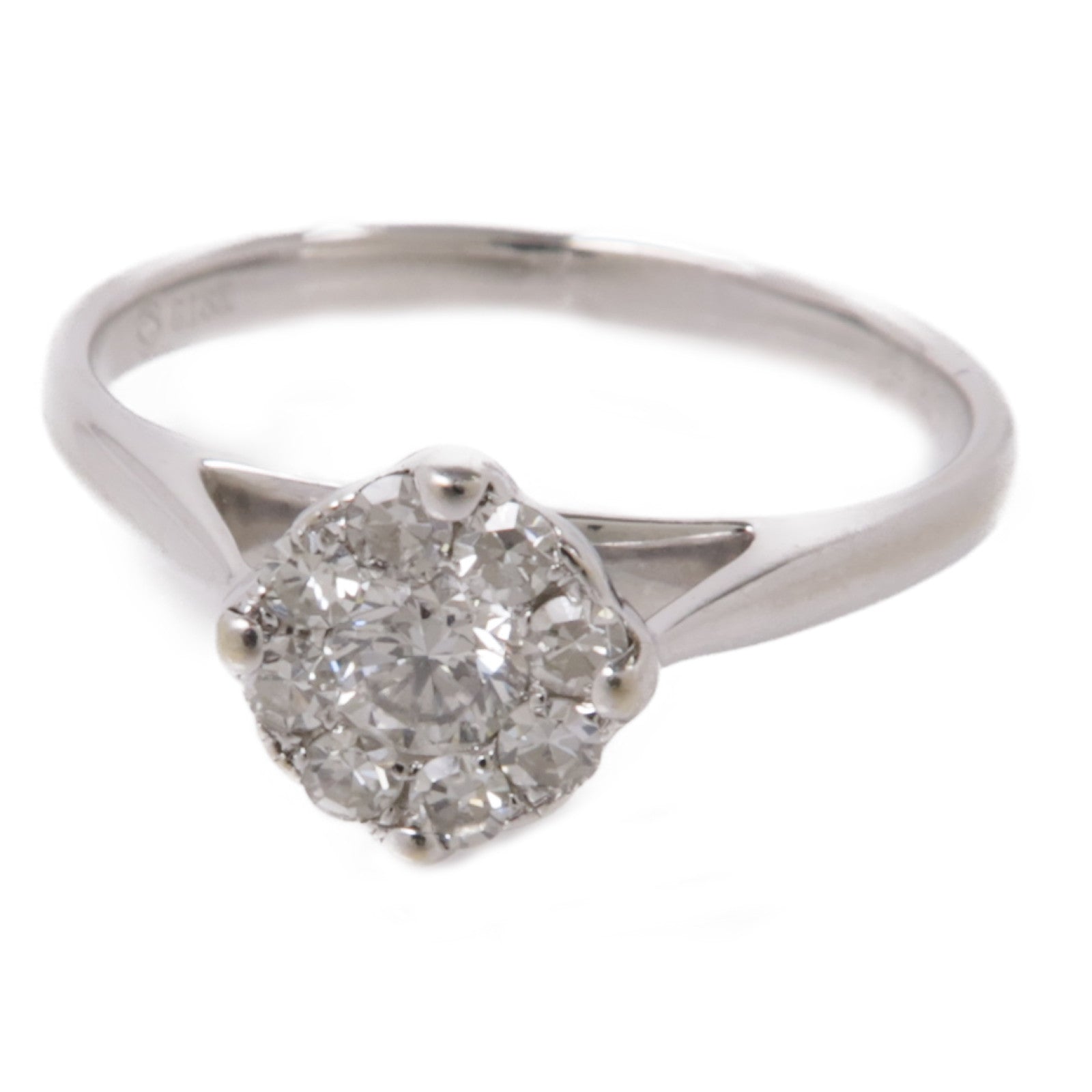 JEWELRY 【激減優惠】18K白金Diamond Ring鑽石戒指US#5.25