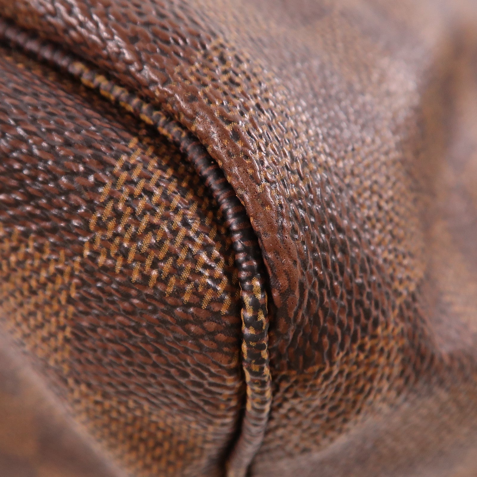 LOUIS VUITTON LV GHW Neverfull MM Shoulder Tote Bag N51105 Damier Brown