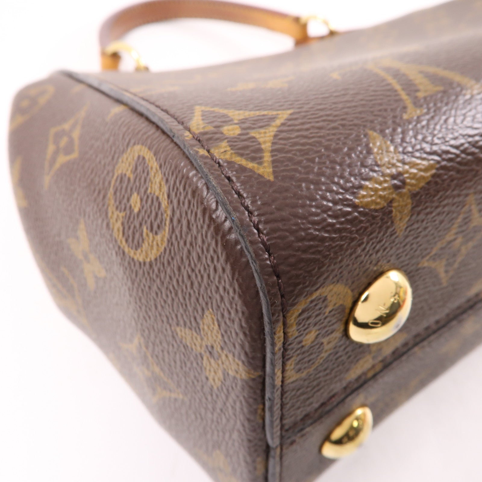 LOUIS VUITTON Monogram Cluny BB金扣手挽肩背兩用袋啡色