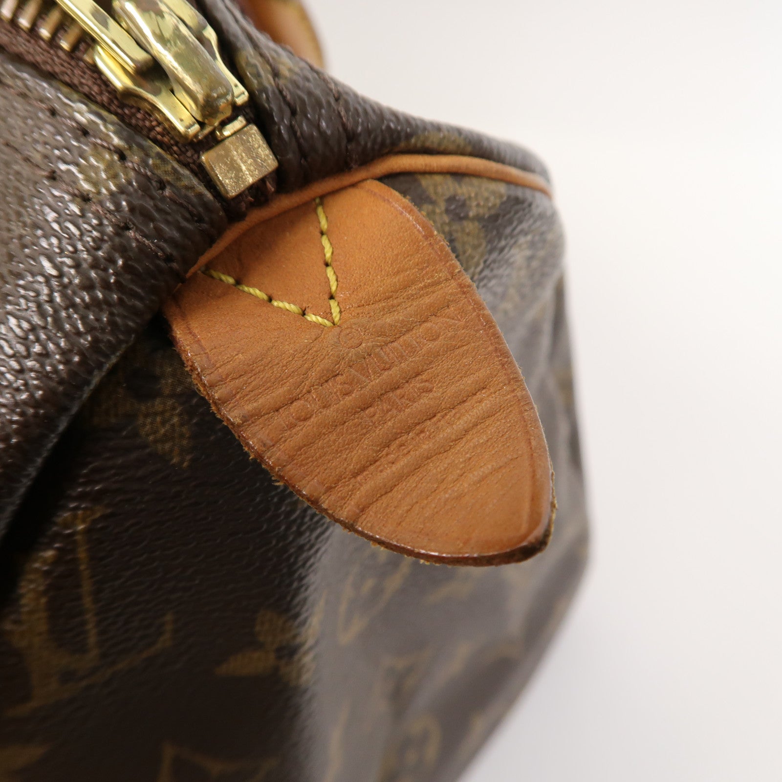 LOUIS VUITTON 【激減優惠】Monogram Speedy 30金扣手挽袋啡色