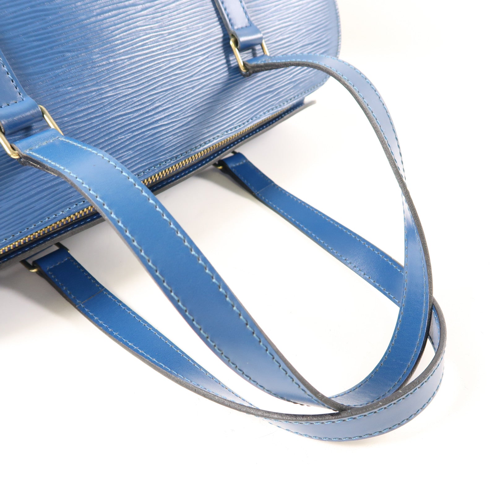 LOUIS VUITTON LV Soufflot Handbag M52225 Epi Blue