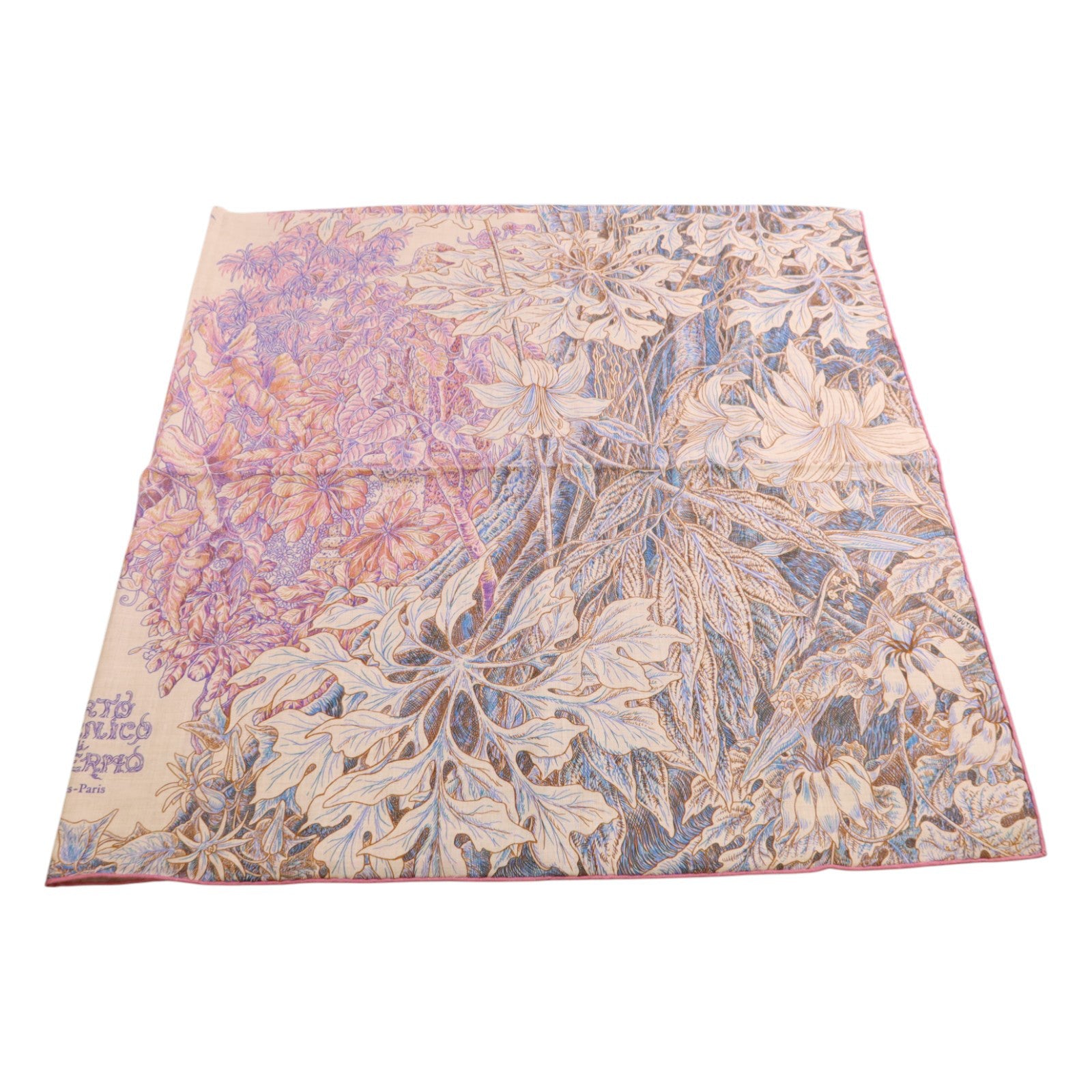 HERMES 羊絨/絲質Mors A Jouets Bandana Shawl 140絲巾