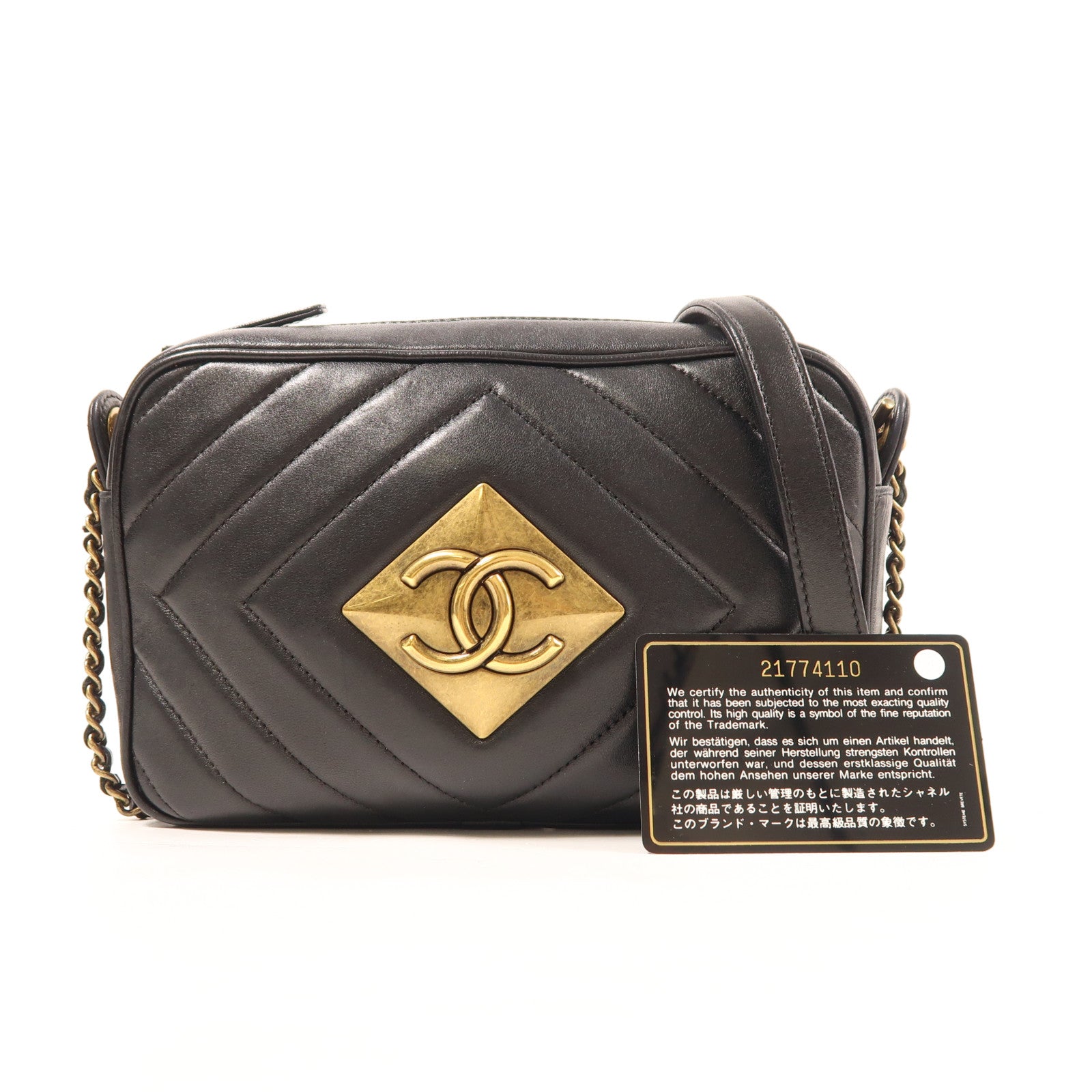 CHANEL 【激減優惠】牛皮皮革Chain Shoulder Bag金扣鏈帶肩背袋