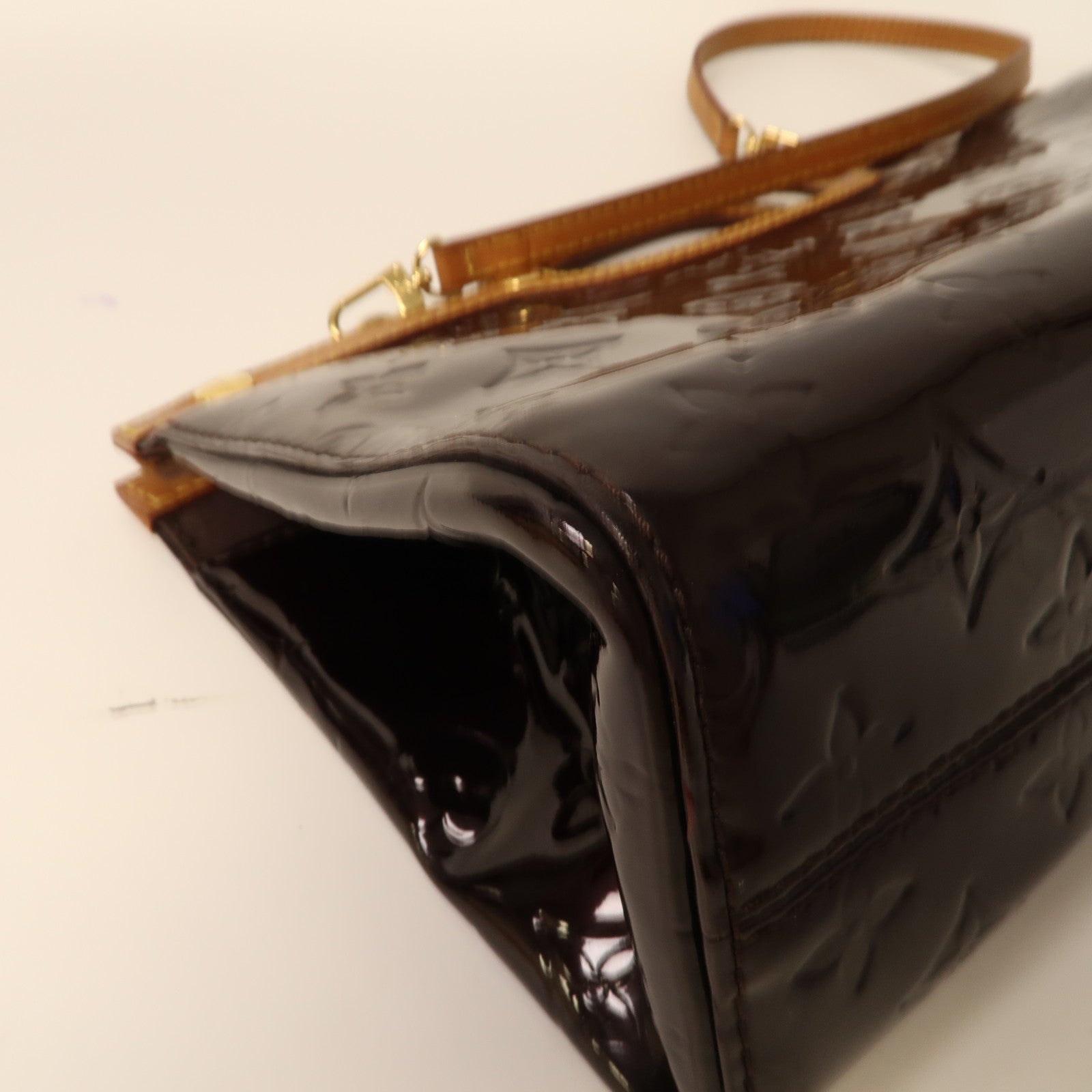LOUIS VUITTON 【激減優惠】Vernis Roxbury Drive金扣手挽肩背兩用袋酒紅色
