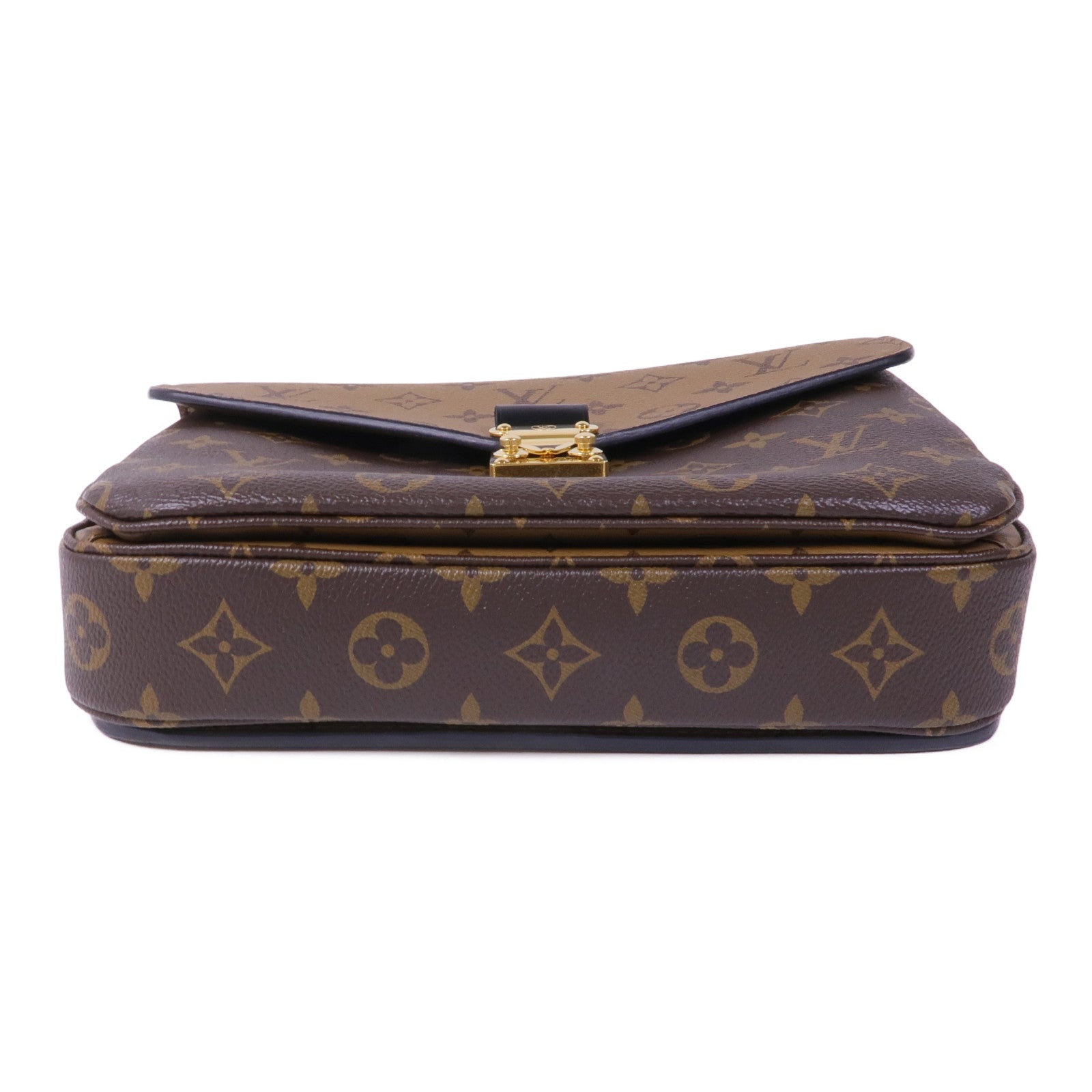 LOUIS VUITTON Monogram Reverse Pochette Metis金扣手挽肩背兩用袋