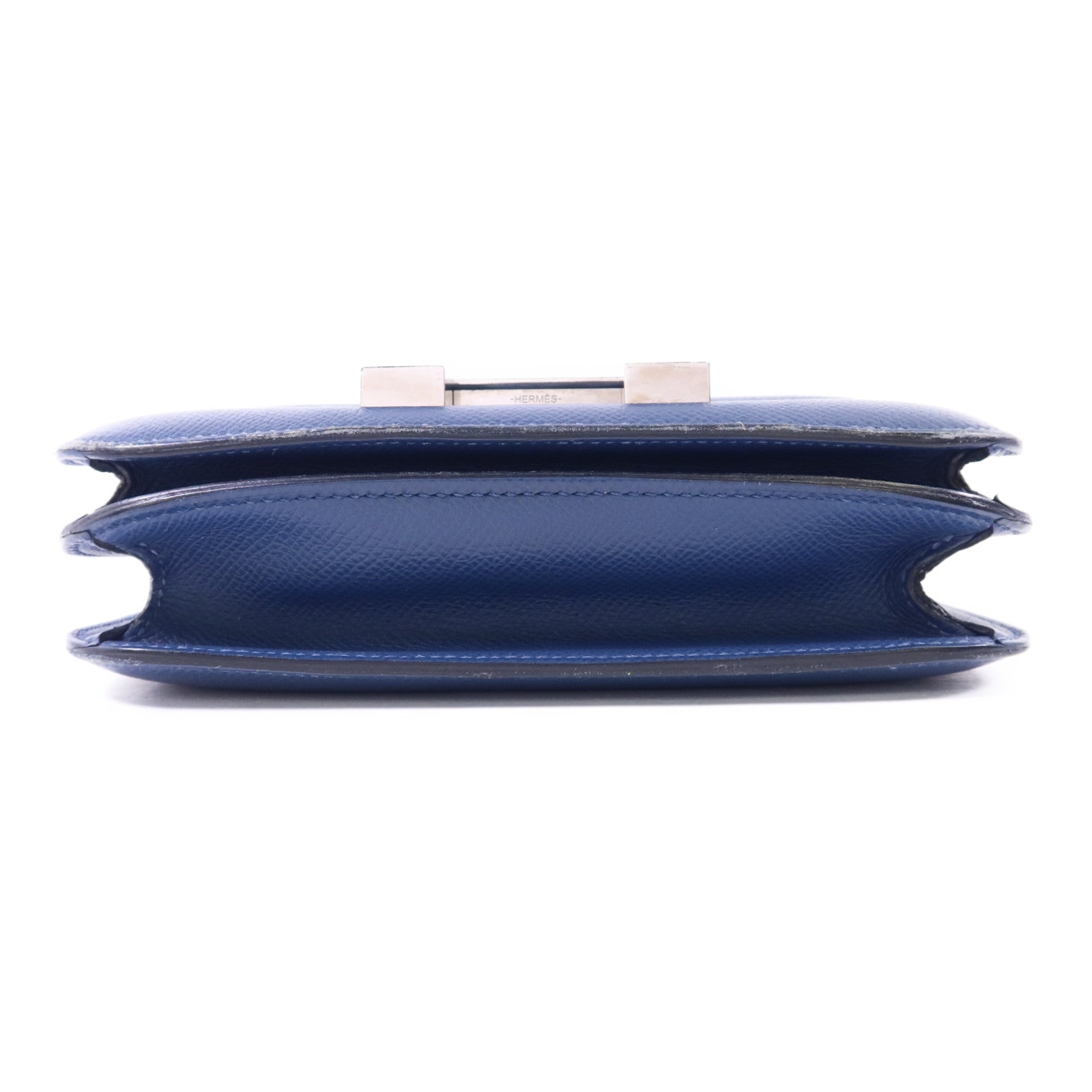 HERMES Epsom皮革Constance Mini銀扣肩背袋