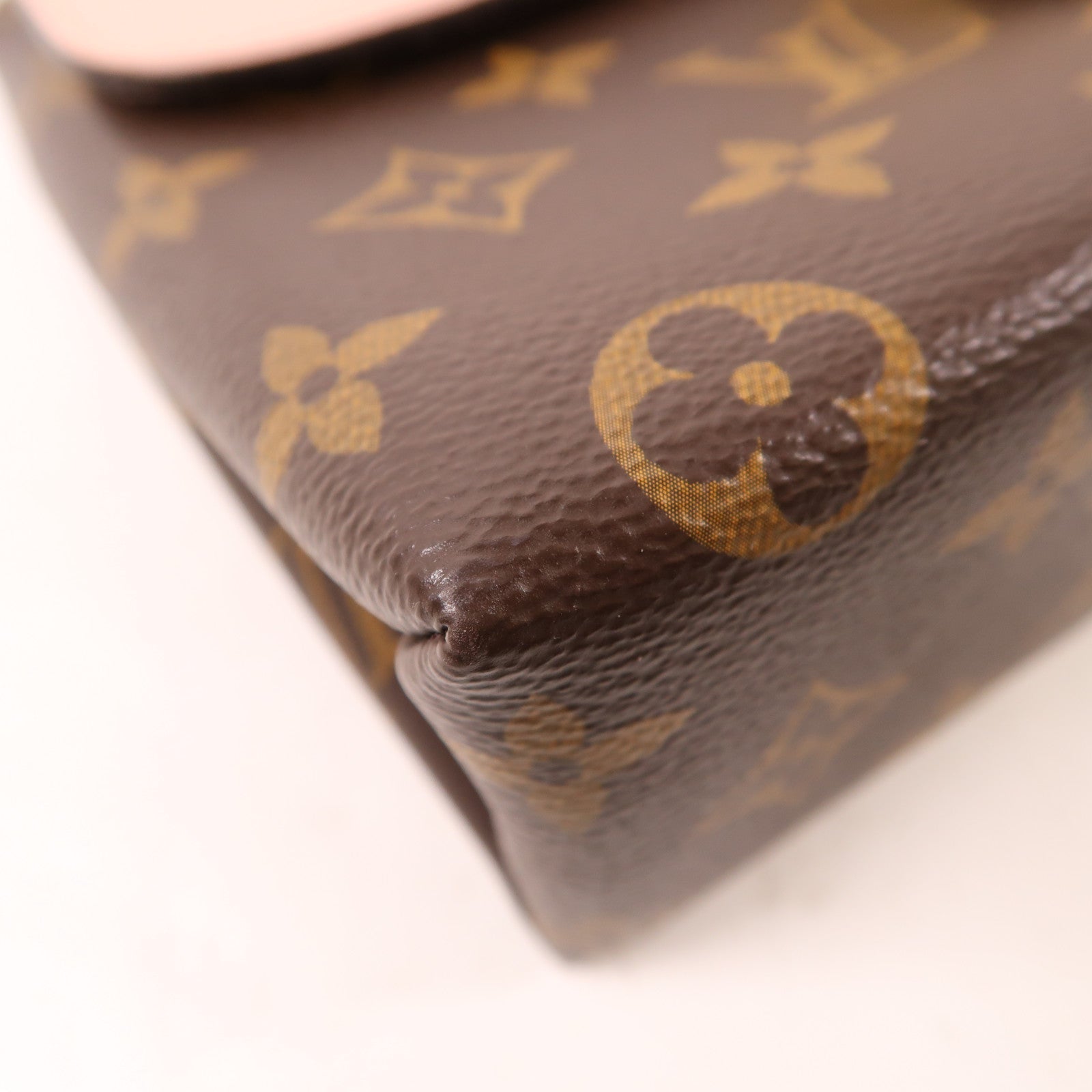 LOUIS VUITTON Monogram Locky BB金扣手挽肩背兩用袋棕色/粉紅色
