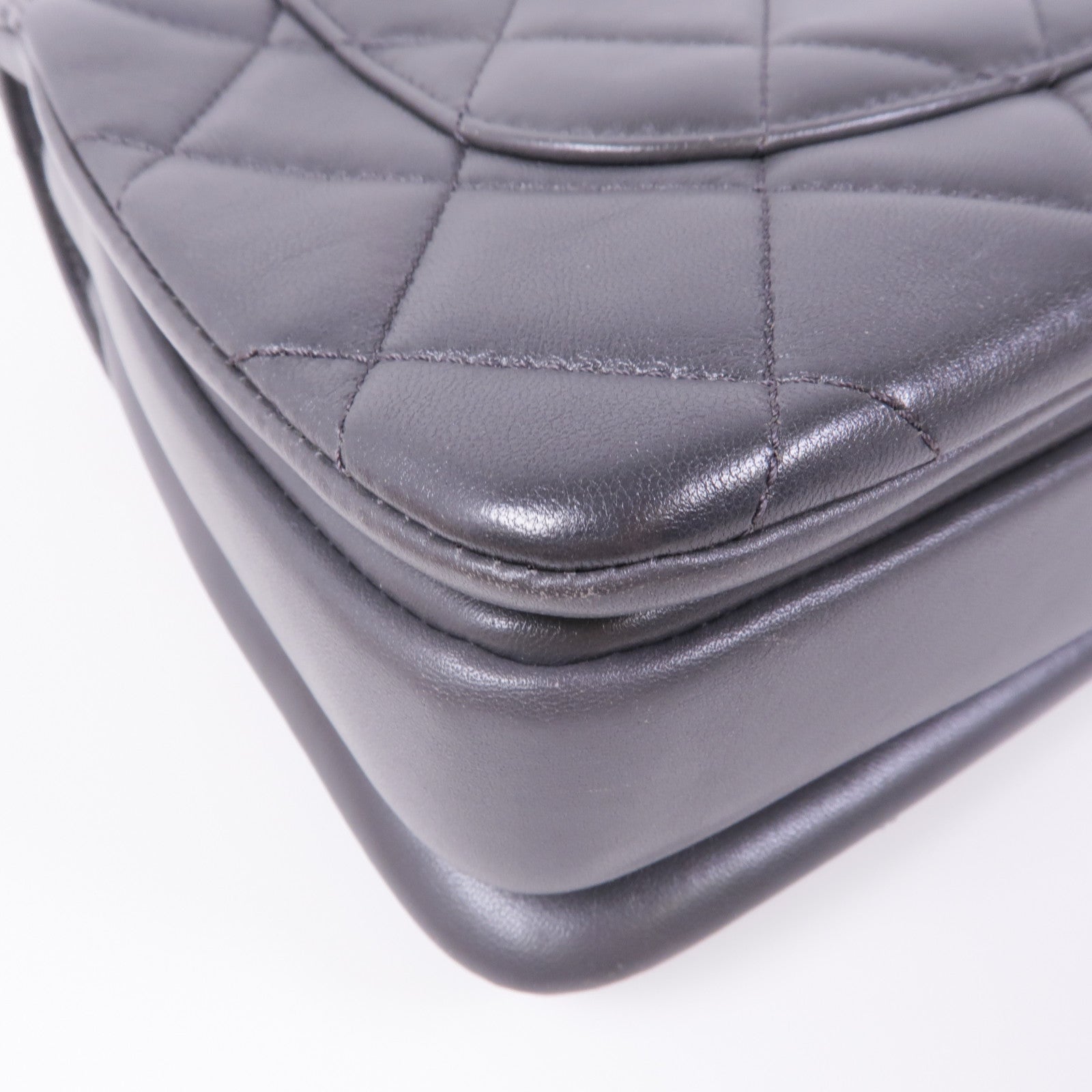 CHANEL 羊皮皮革2way Chain Shoulder Bag金扣手挽肩背兩用袋