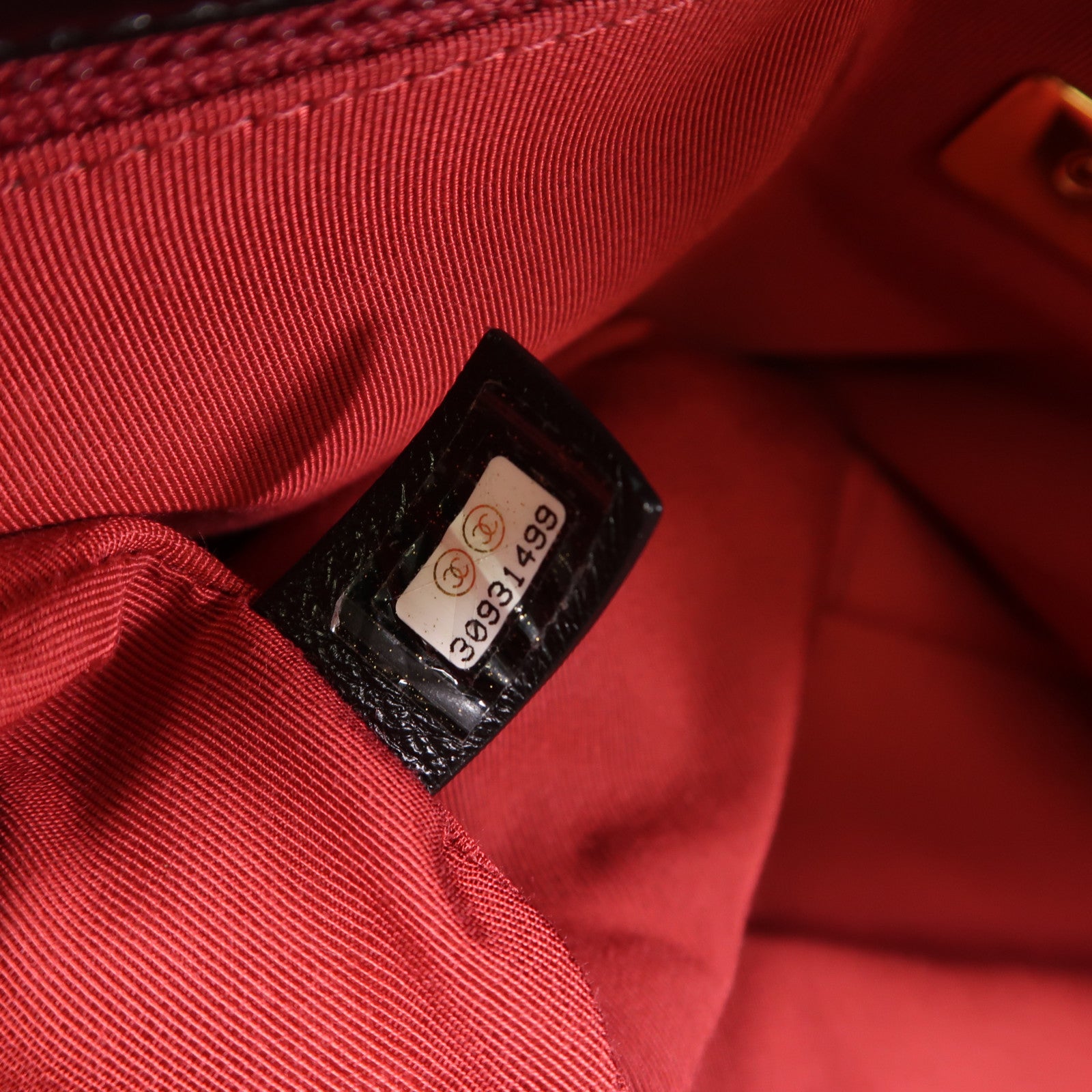 CHANEL 羊皮皮革C19金扣鏈帶手挽肩背兩用袋