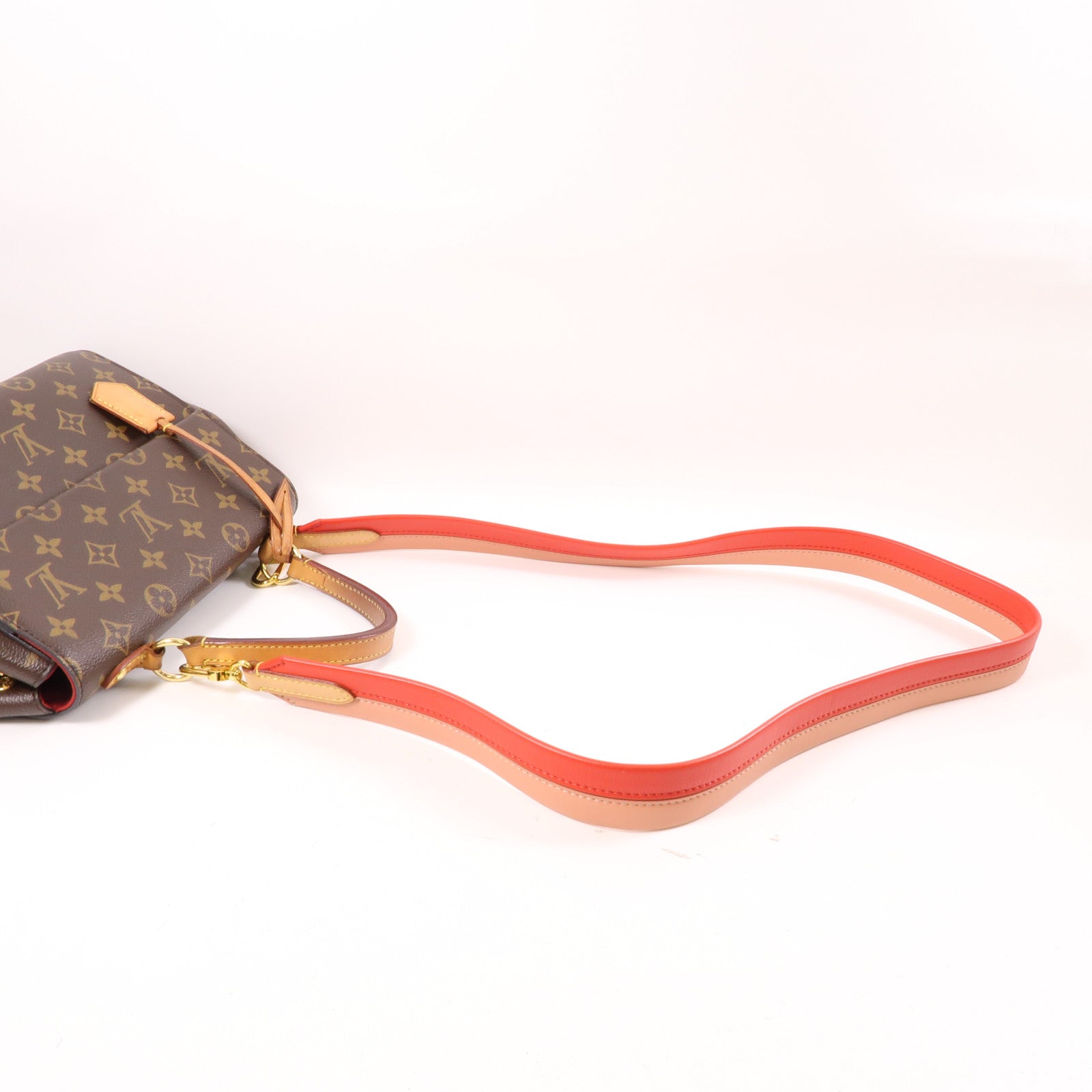 LOUIS VUITTON Monogram Cluny BB金扣手挽肩背兩用袋啡色