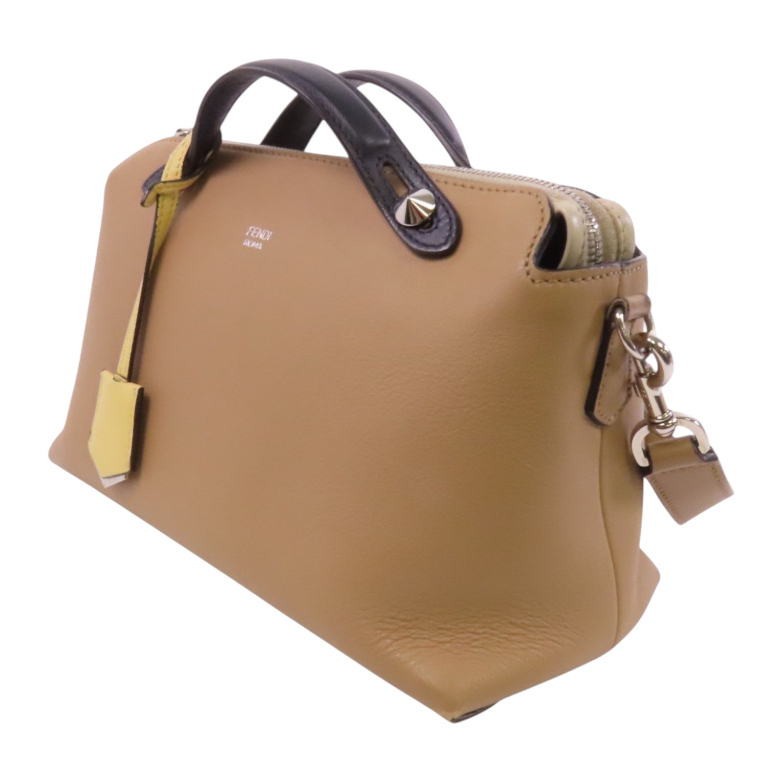 FENDI 牛皮皮革By The Way銀扣手挽肩背兩用袋