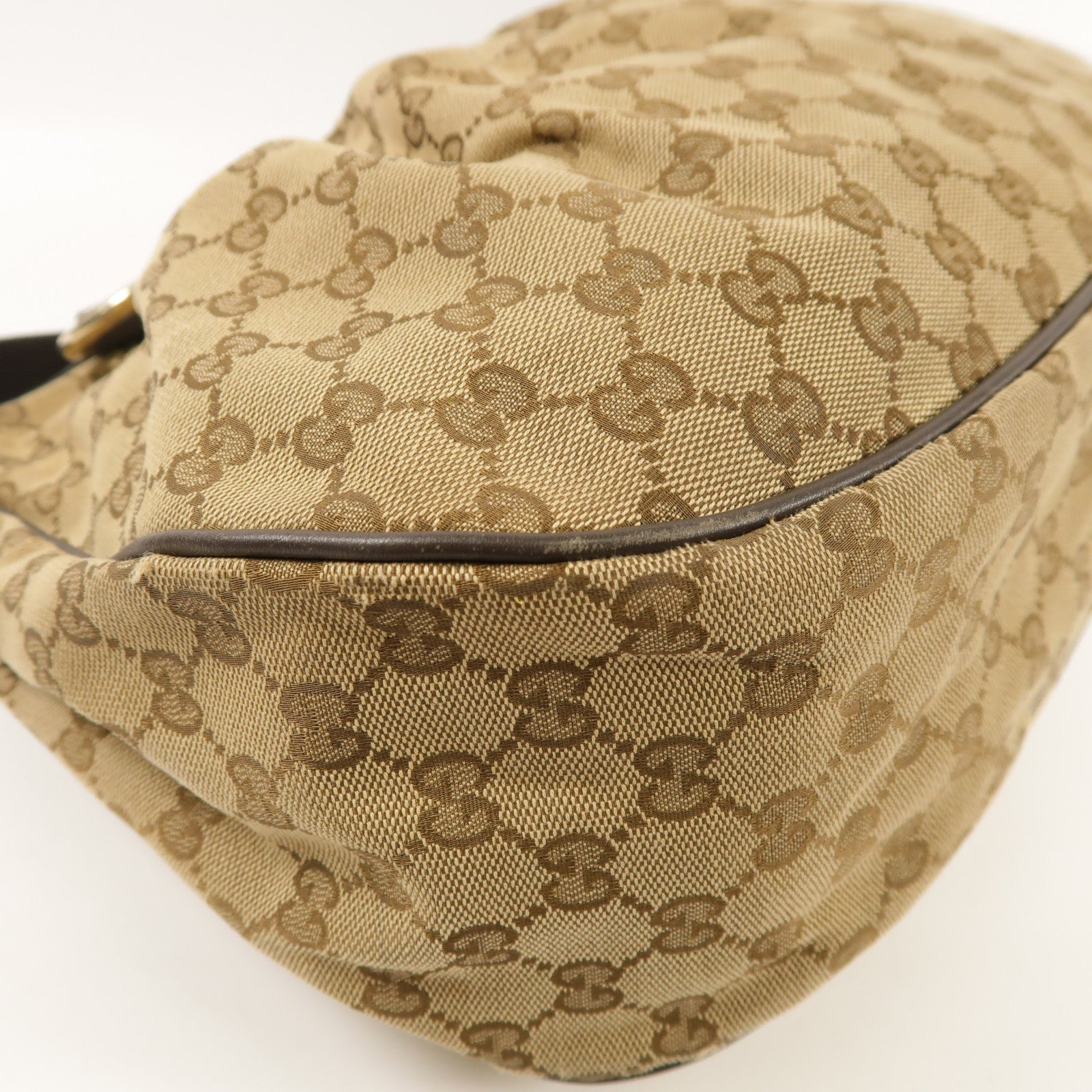 GUCCI GG GHW Shoulder Bag 232955 Canvas Brown