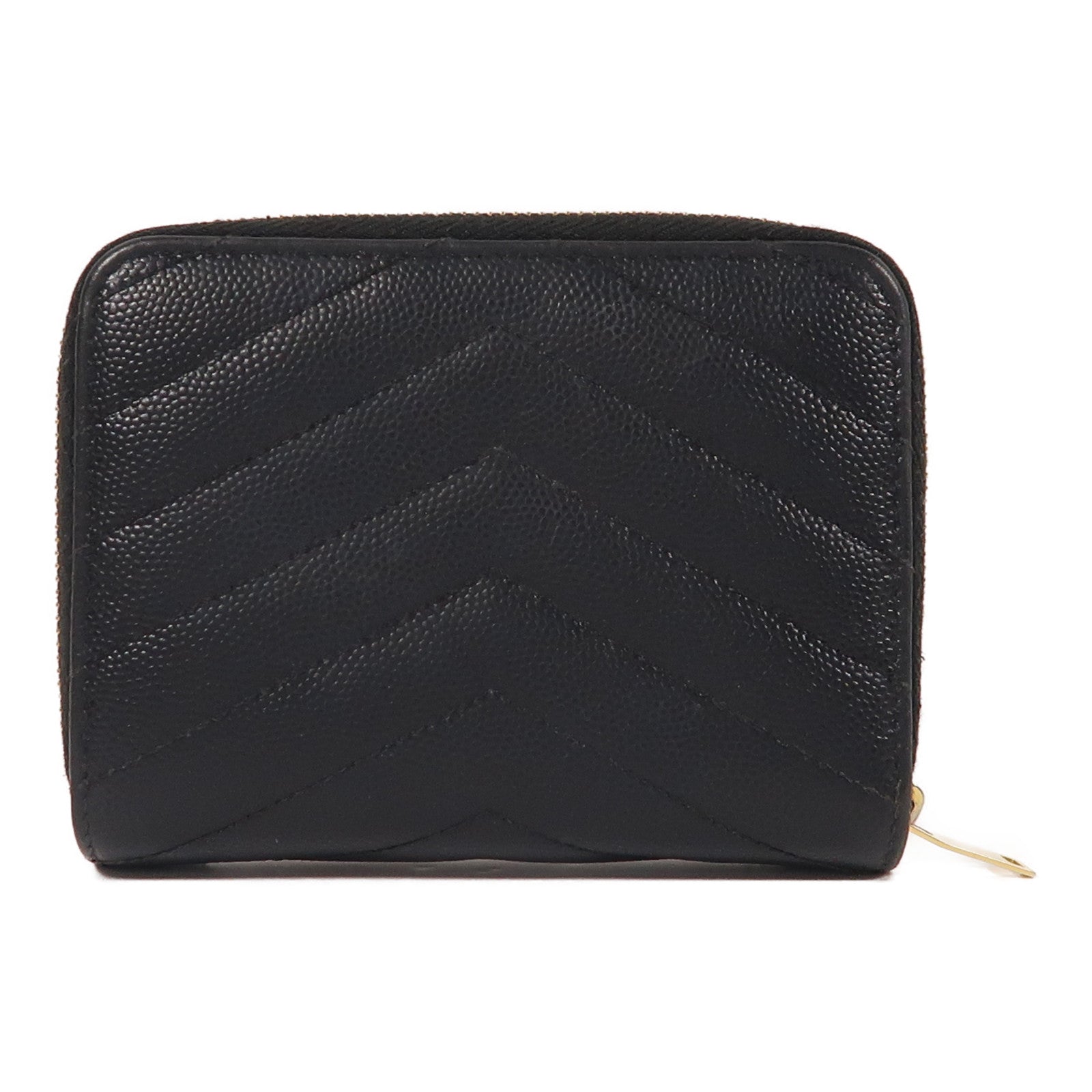 YVES SAINT LAURENT 牛皮皮革Wallet金扣錢包