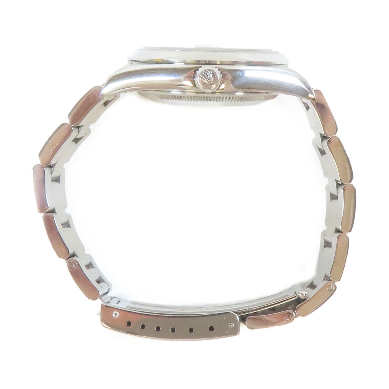ROLEX Date不鏽鋼手錶自動機芯藍色#16.75cm