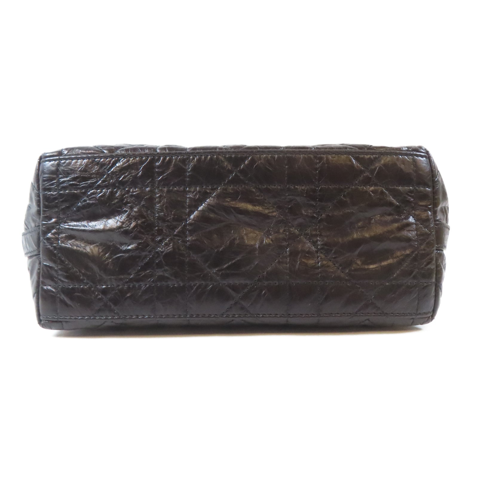 Dior 牛皮皮革Diorstar Hobo Bag金扣肩背袋黑色