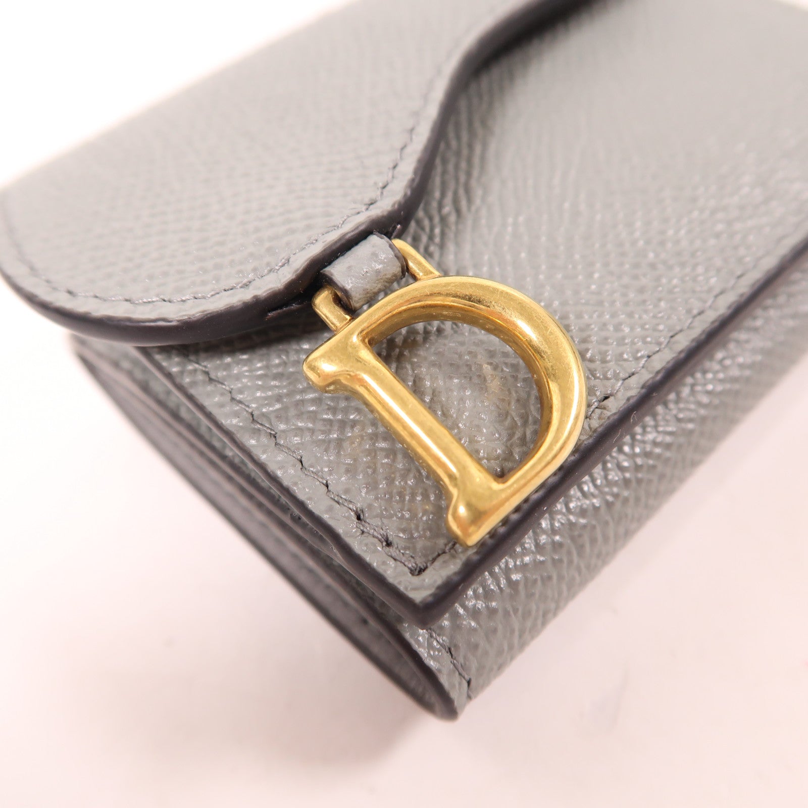 Dior 牛皮皮革Wallet金扣錢包