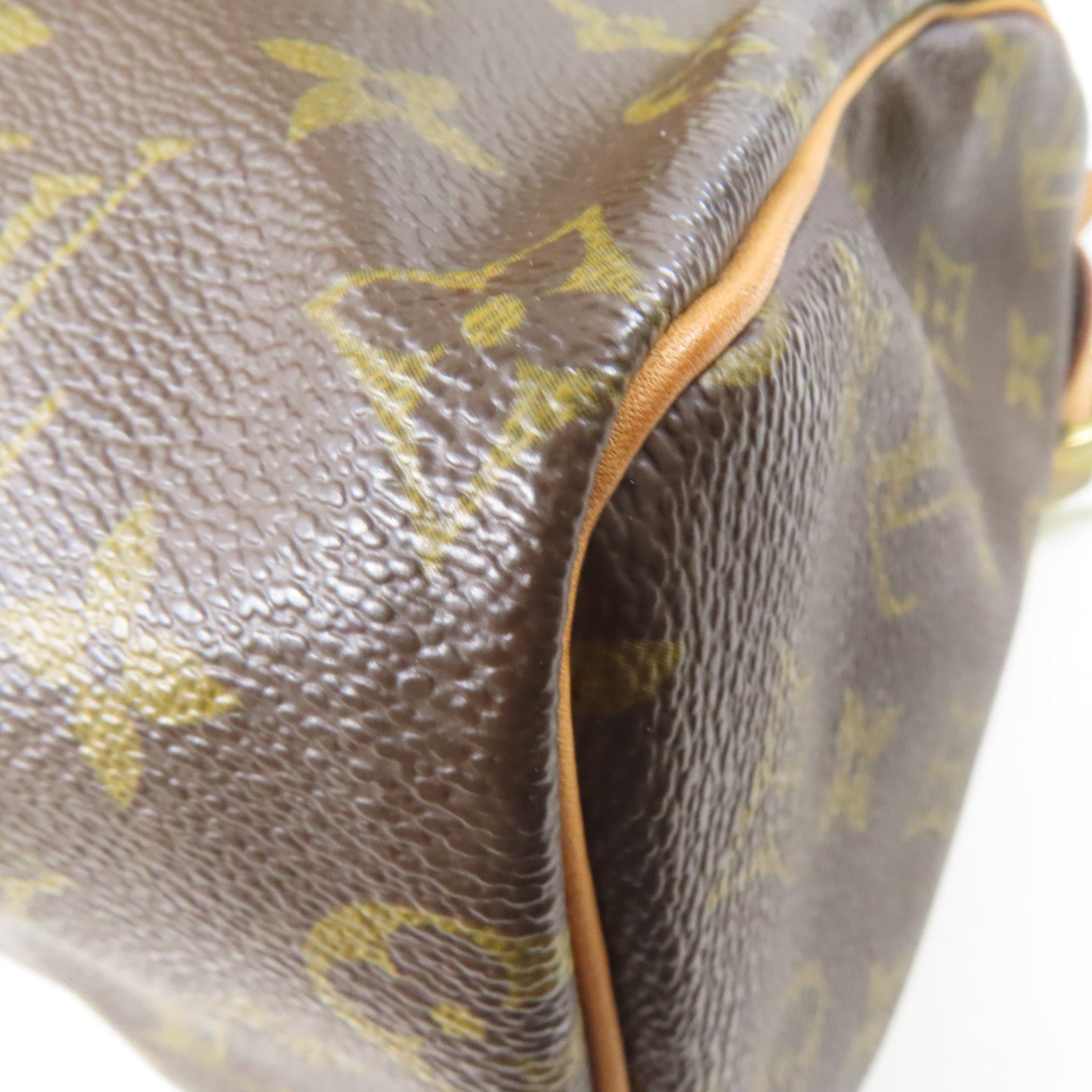 LOUIS VUITTON Monogram Speedy 25金扣手挽袋啡色