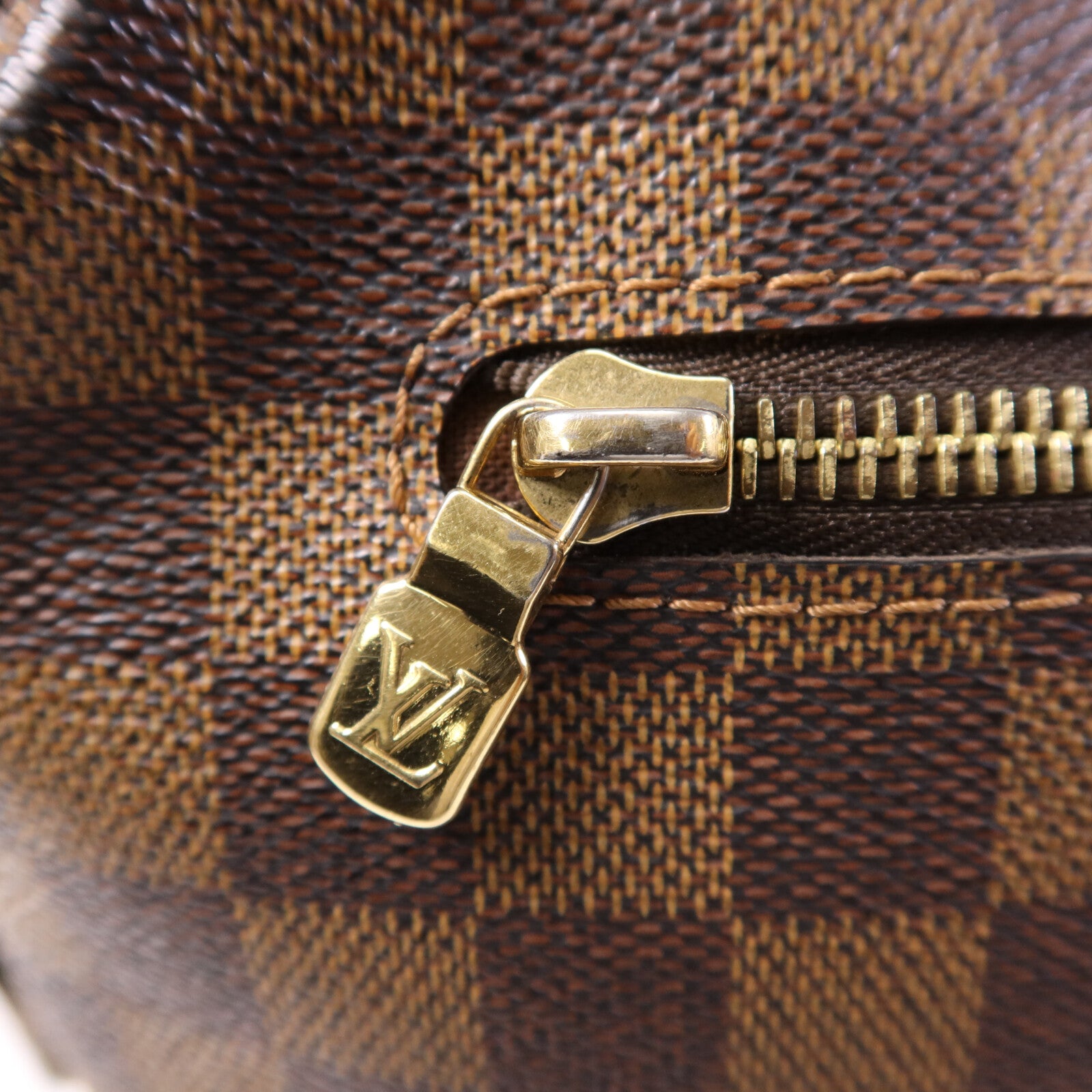 LOUIS VUITTON Damier Brooklyn GM金扣肩背袋