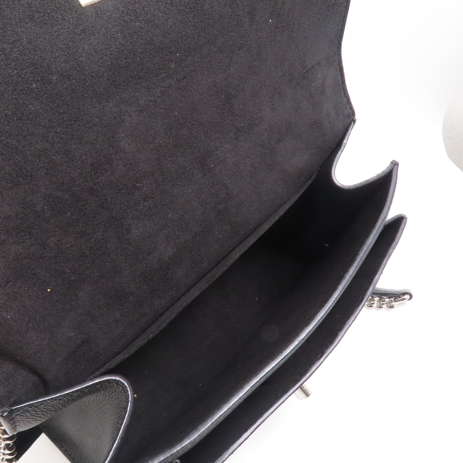 LOUIS VUITTON 牛皮皮革Mylockme Chain Bag銀扣鏈帶肩背袋