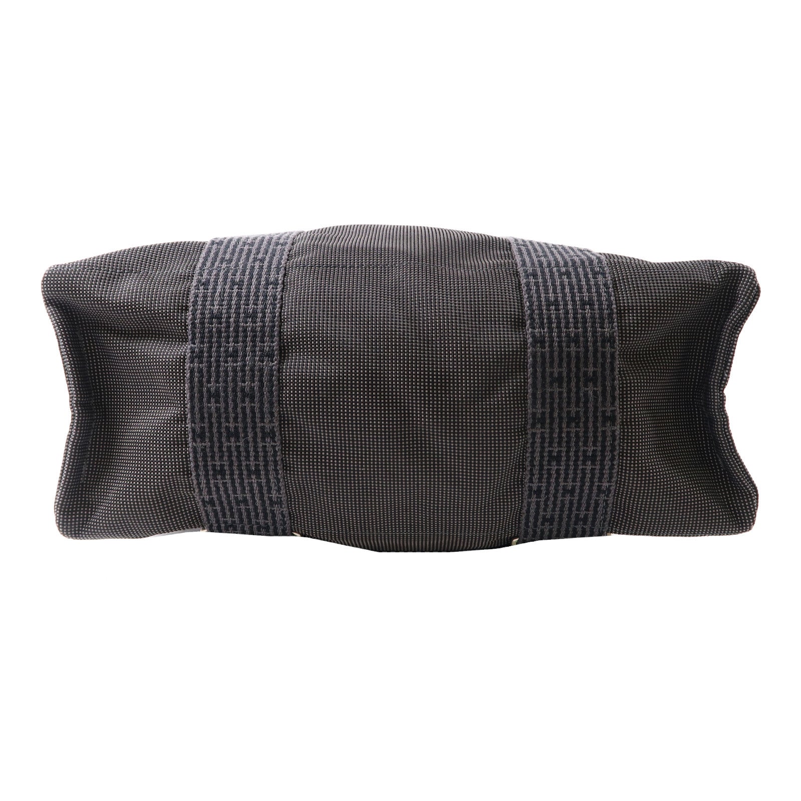 HERMES 帆布Herline Backpack Tote銀扣背包灰色