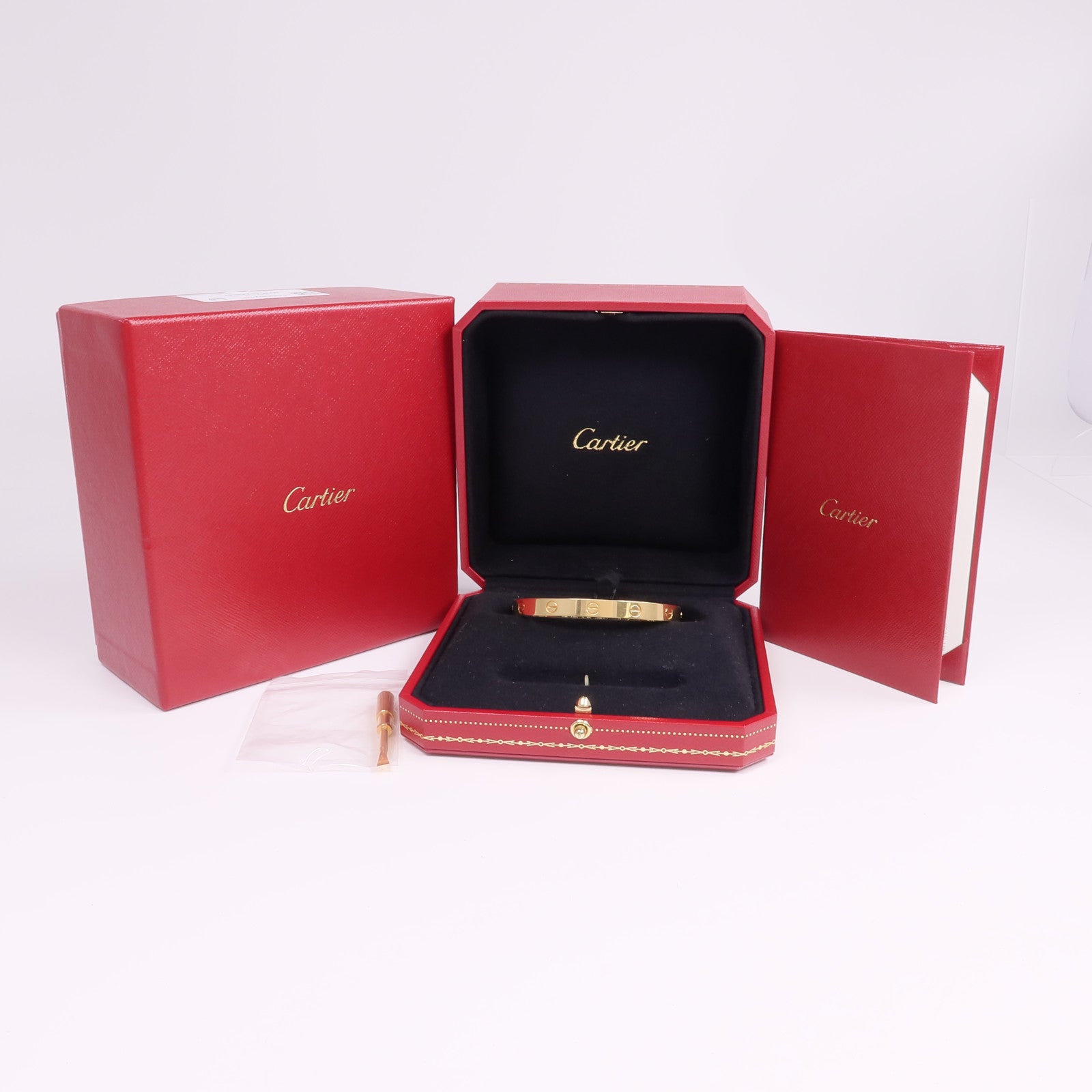 CARTIER 18K黃金Love Bracelet手鐲
