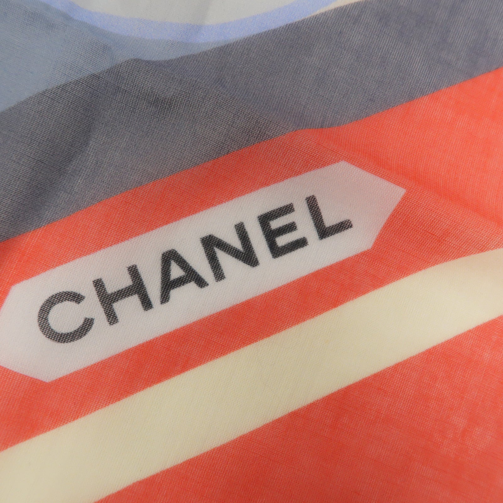 CHANEL 棉質Gabrielle Coco Scarf圍巾