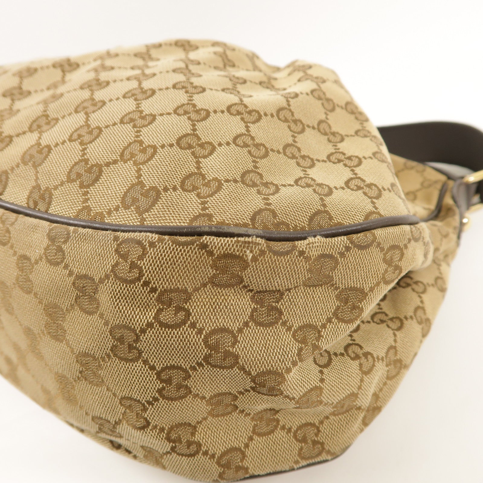 GUCCI GG GHW Shoulder Bag 232955 Canvas Brown