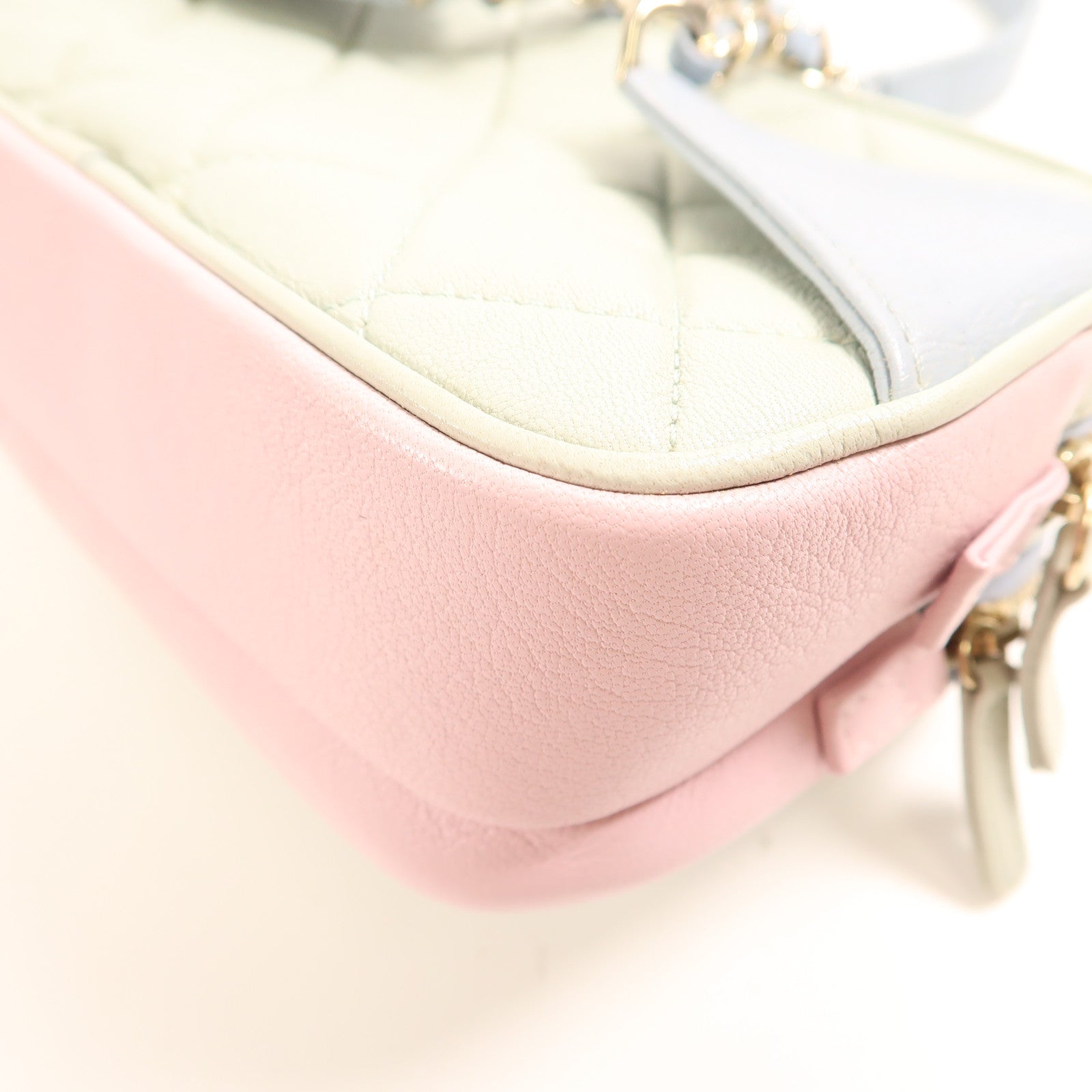 CHANEL 牛皮皮革Waist Bag金扣鏈帶腰包