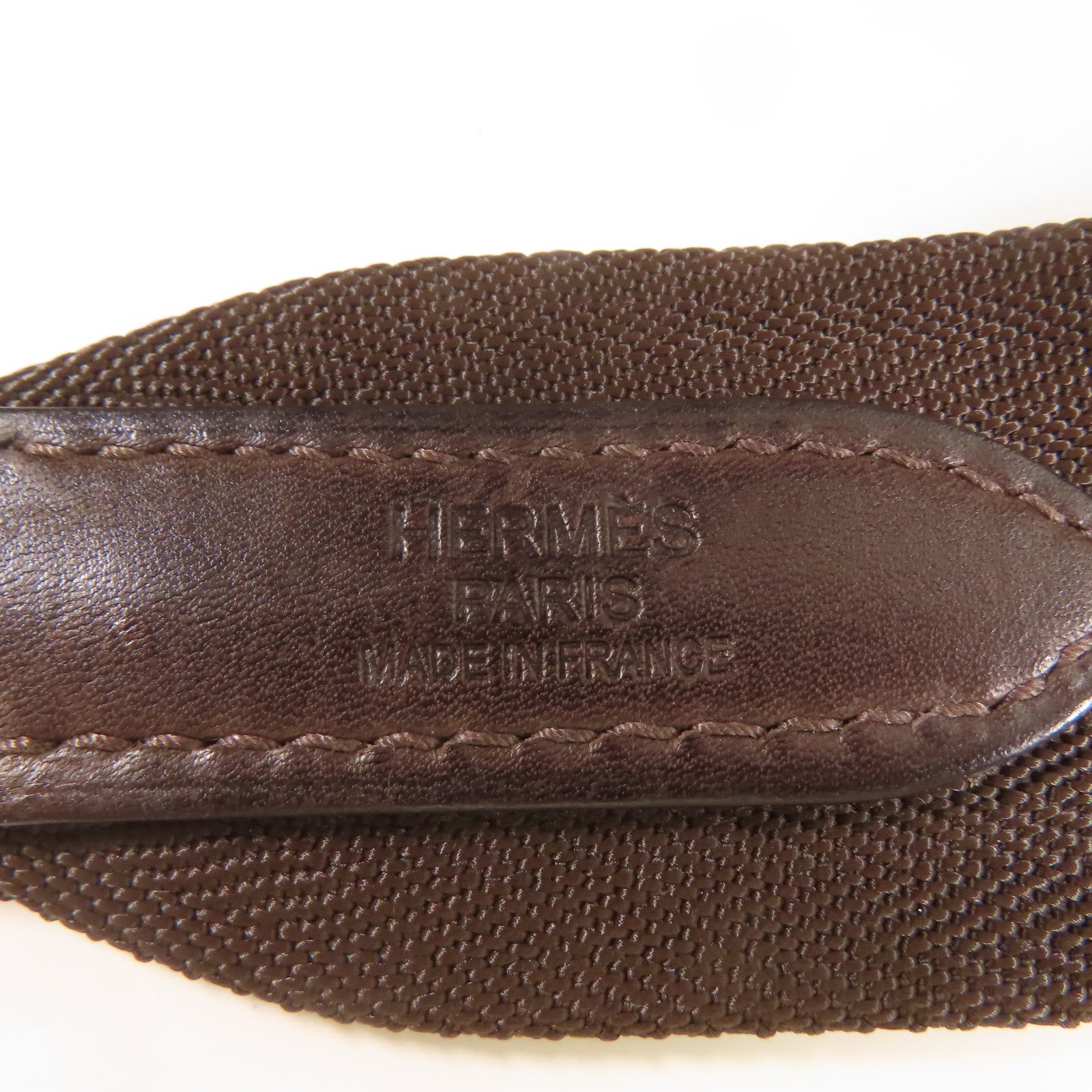 HERMES 帆布Sac De Pansage Groom銀扣手挽肩背兩用袋深藍色