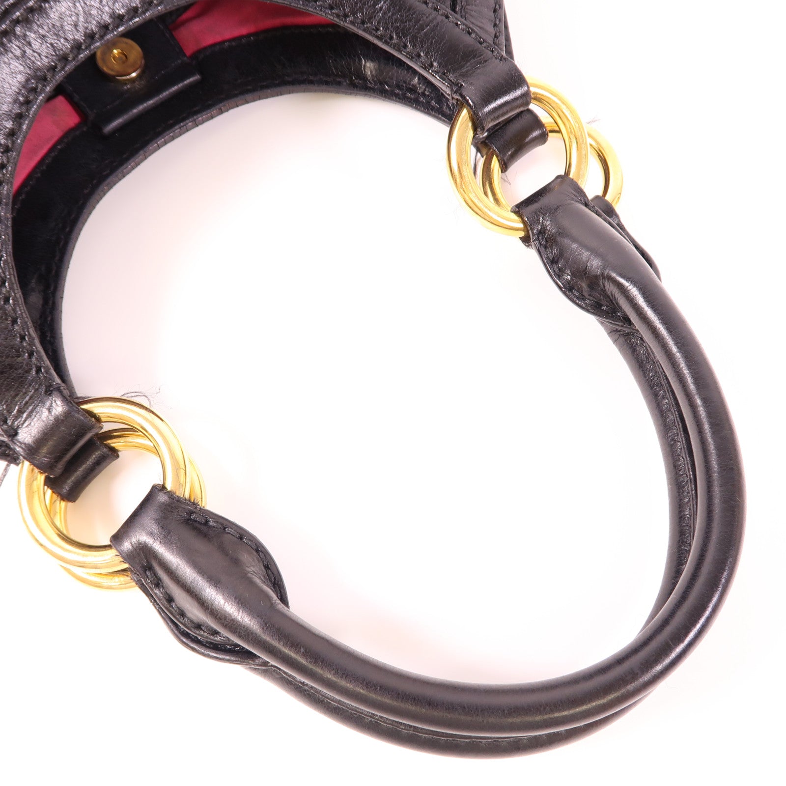 Miu Miu 牛皮皮革2 Way Shoulder金扣手挽肩背兩用袋