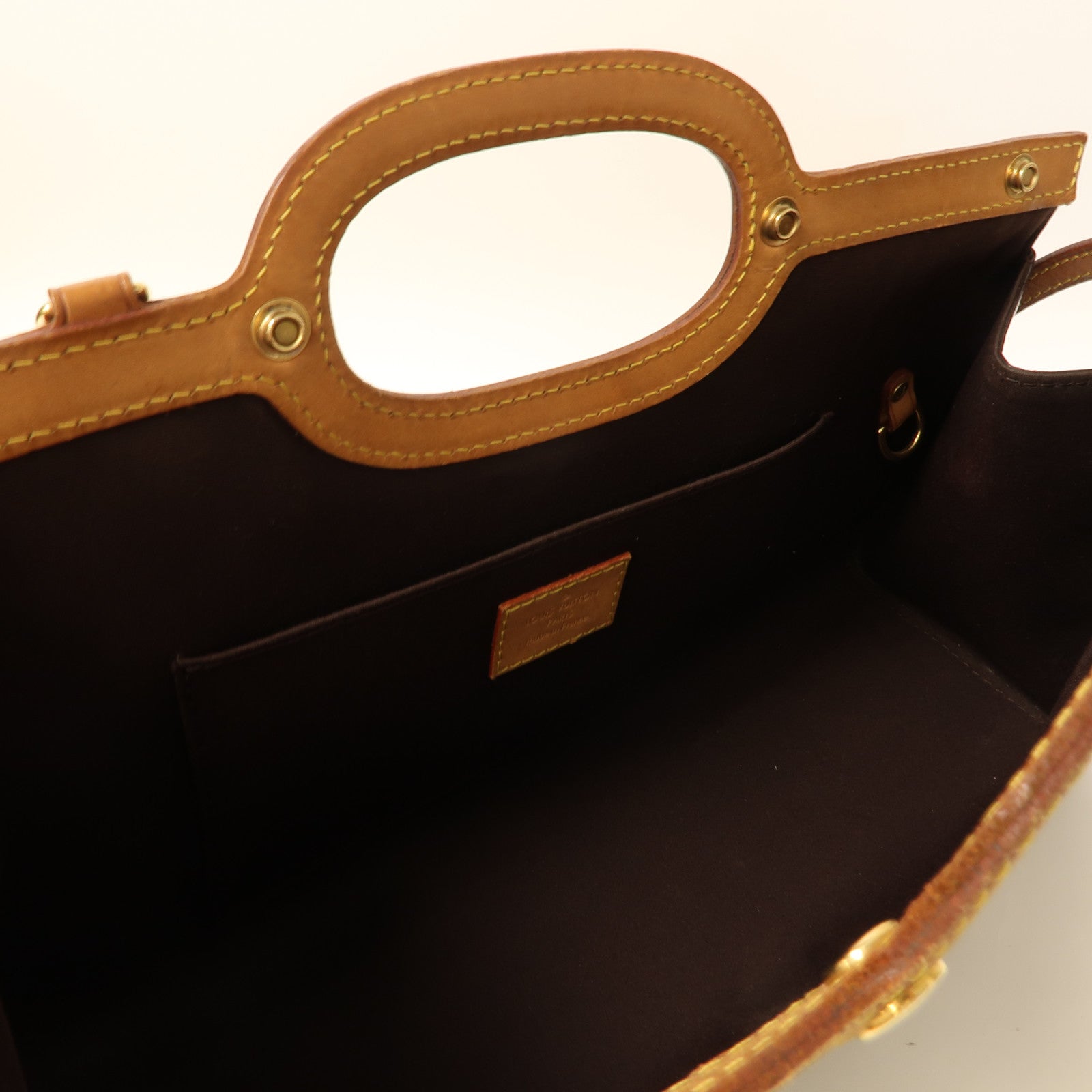 LOUIS VUITTON 【激減優惠】Vernis Roxbury Drive金扣手挽肩背兩用袋酒紅色