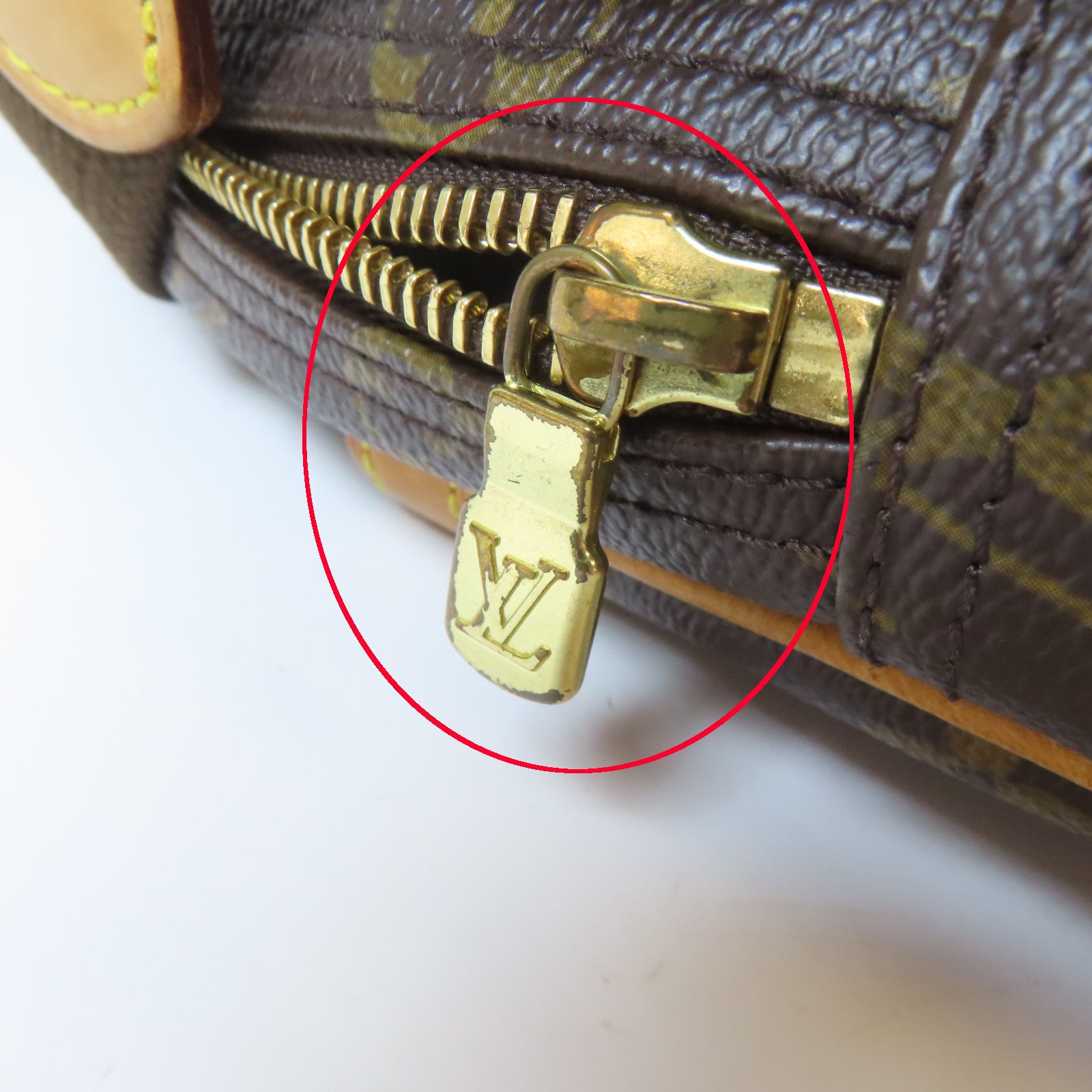 LOUIS VUITTON Monogram Reporter金扣肩背袋啡色