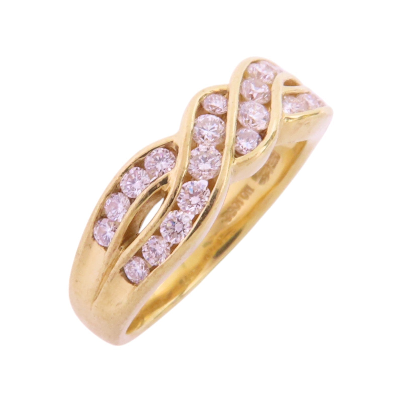 JEWELRY 18K黃金/鑽石Diamond Ring戒指US#6.25