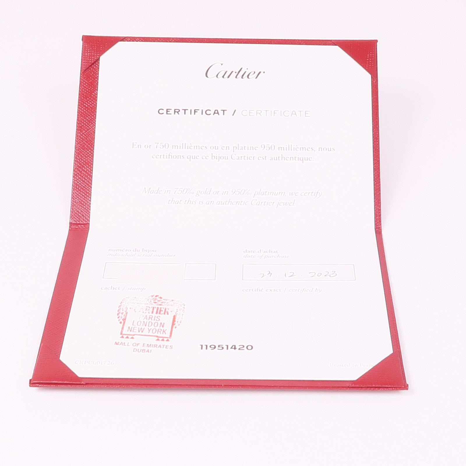 CARTIER 18K玫瑰金Love Bracelet Small Model鑽石手鐲#17