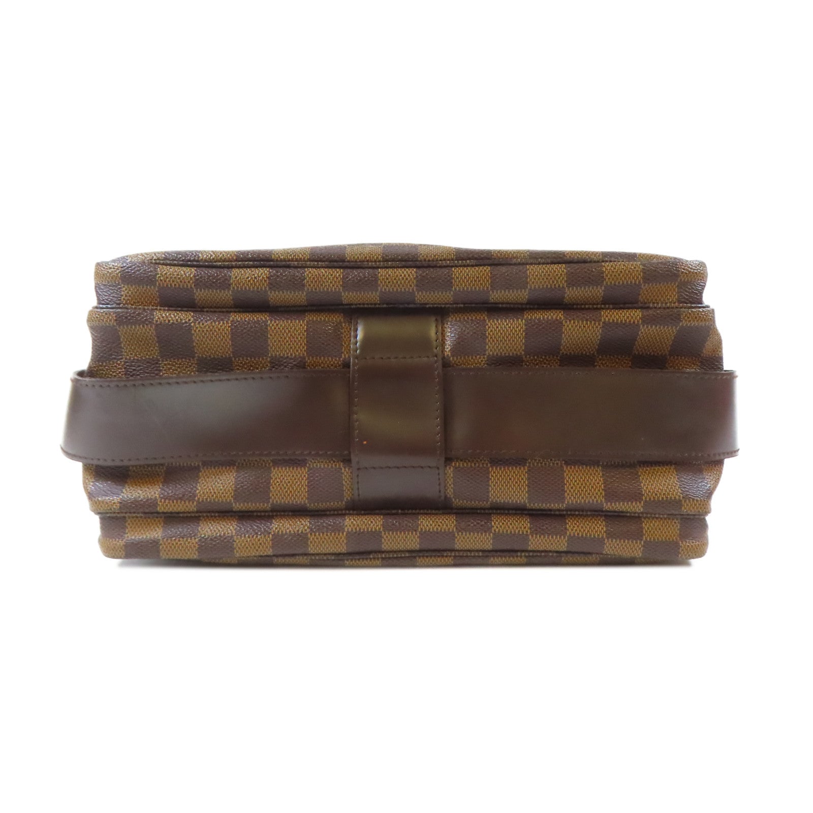 LOUIS VUITTON Damier Ebene Naviglio金扣肩背袋啡色
