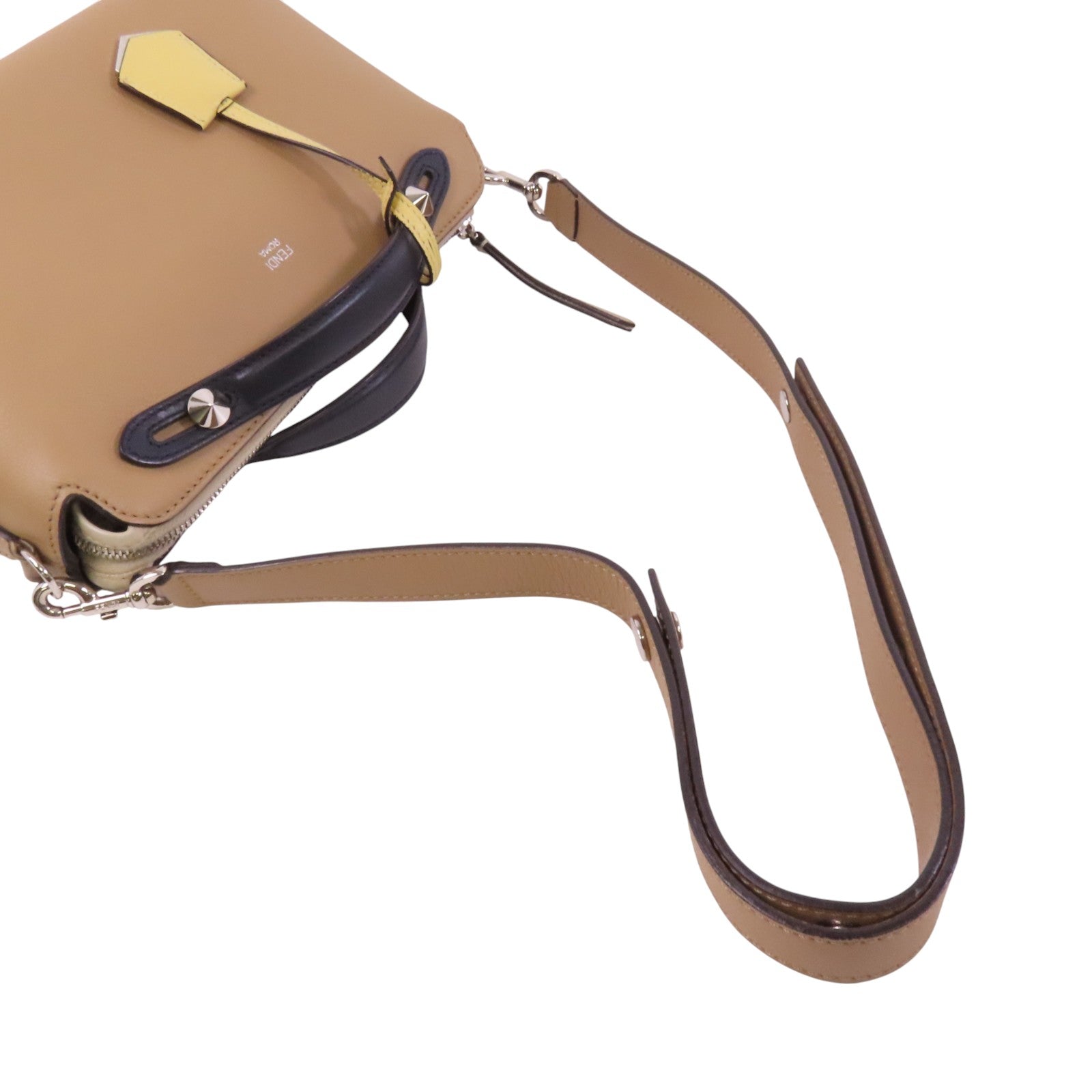 FENDI 牛皮皮革By The Way銀扣手挽肩背兩用袋