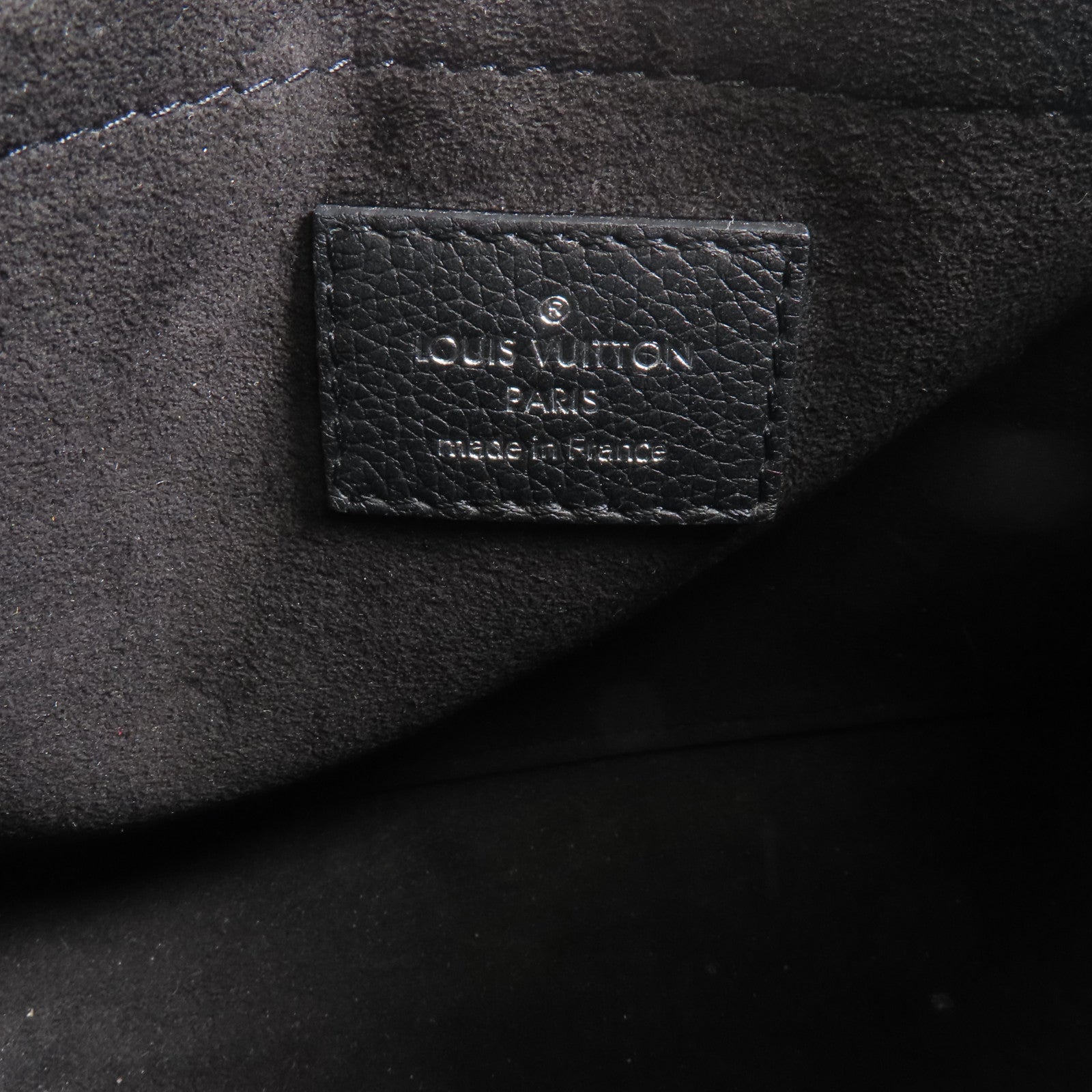 LOUIS VUITTON 牛皮皮革Mylockme Chain Bag銀扣鏈帶肩背袋