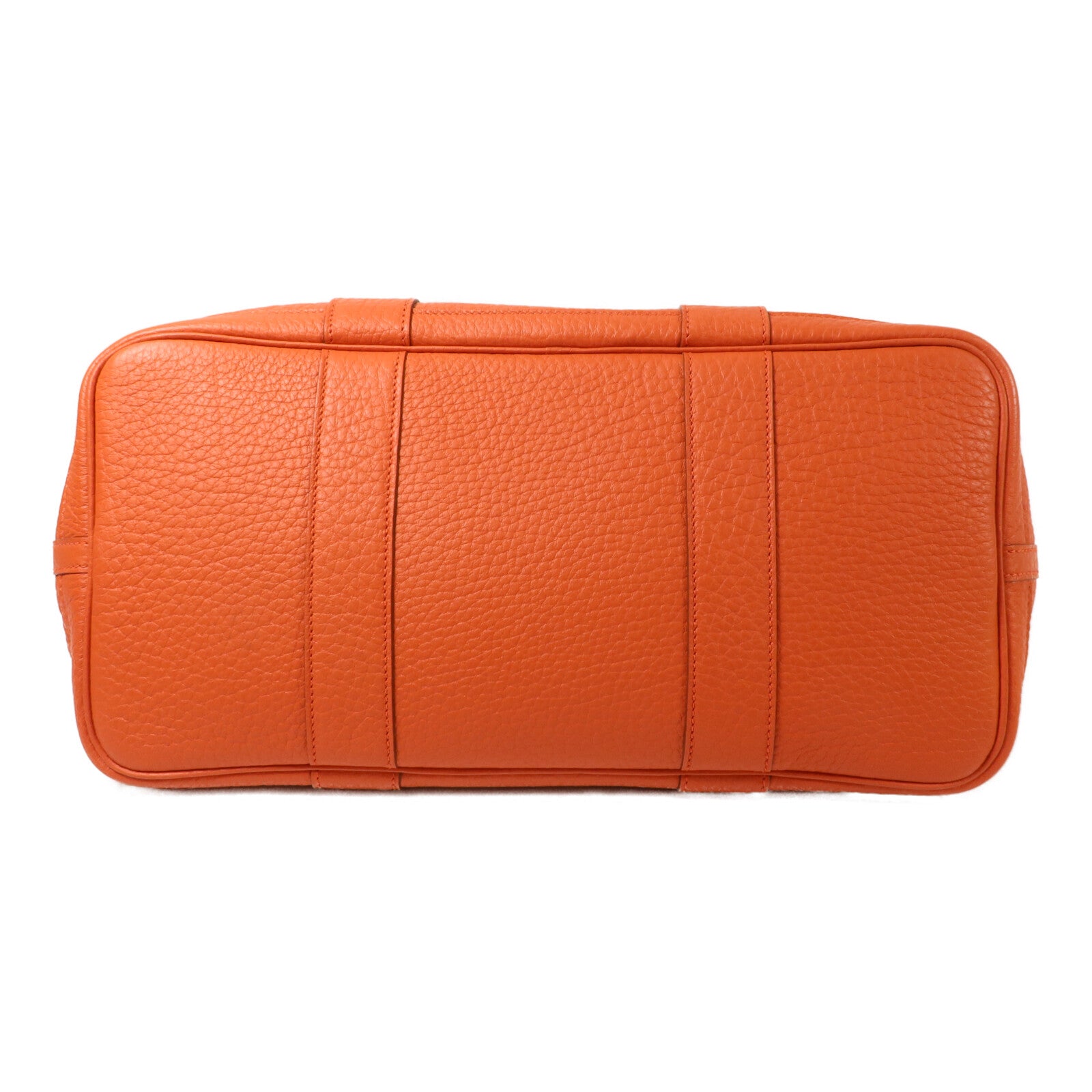 HERMES Negonda皮革Garden Party PM手挽袋Feu Orange