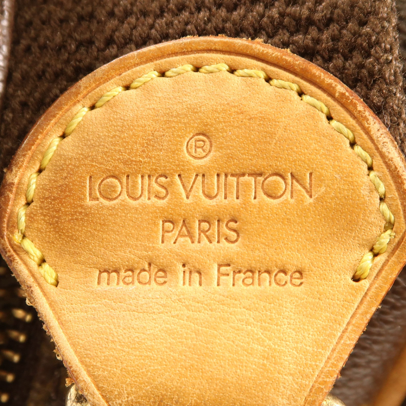 LOUIS VUITTON Monogram Reporter PM金扣肩背袋棕色