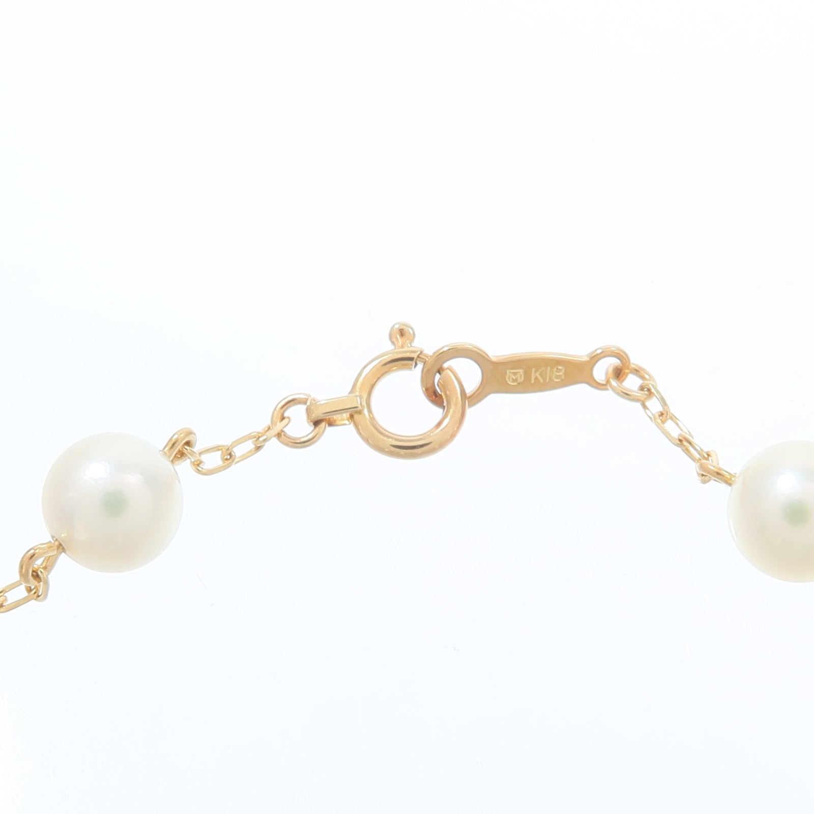 MIKIMOTO 18K黃金Pearl Bracelet珍珠手鏈