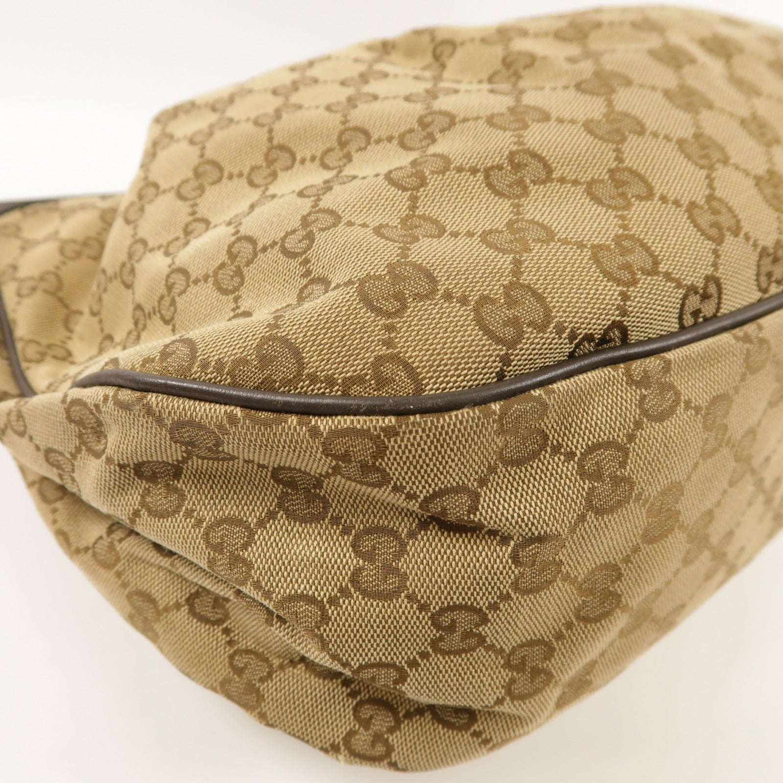 GUCCI GG GHW Shoulder Bag 232955 Canvas Brown