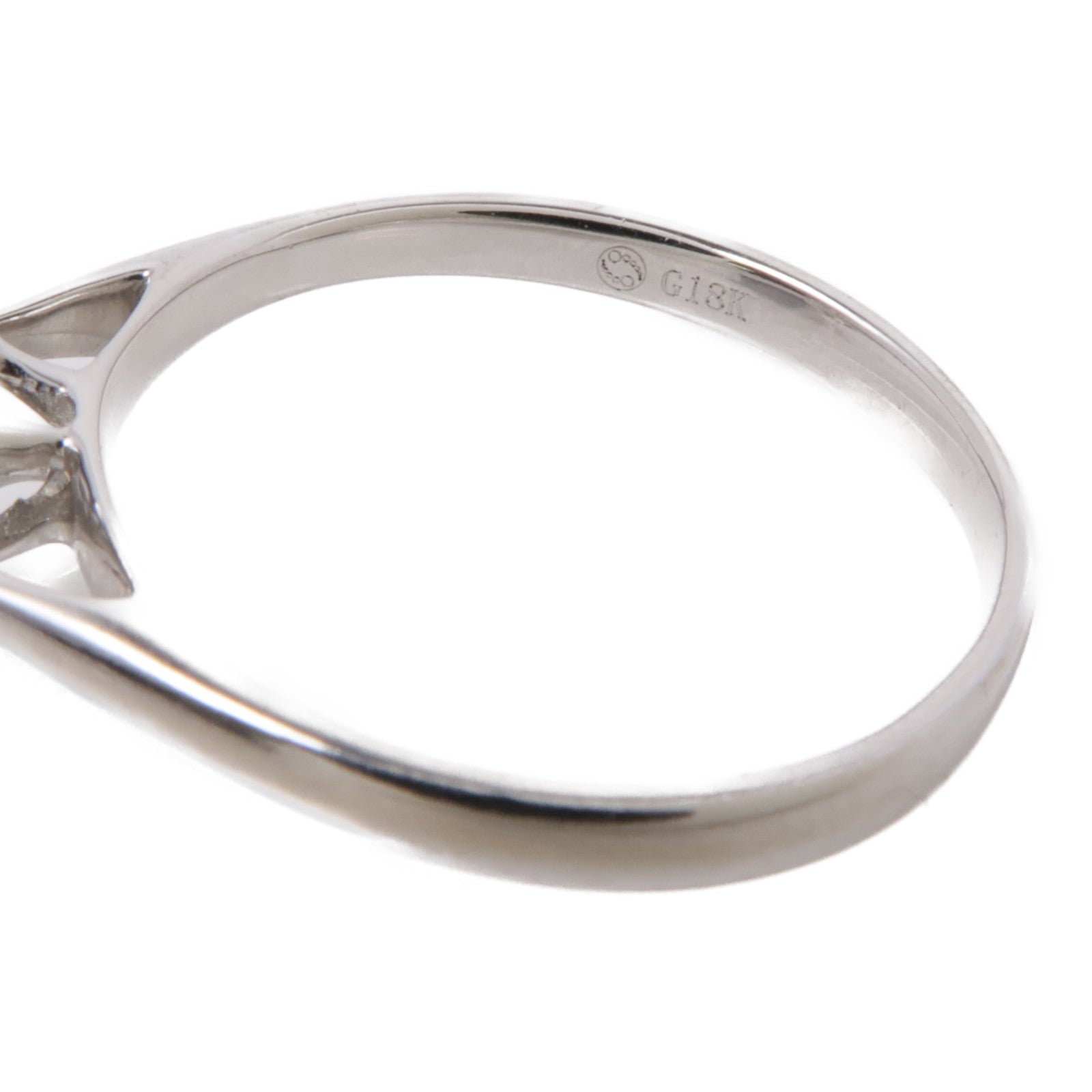 JEWELRY 【激減優惠】18K白金Diamond Ring鑽石戒指US#5.25