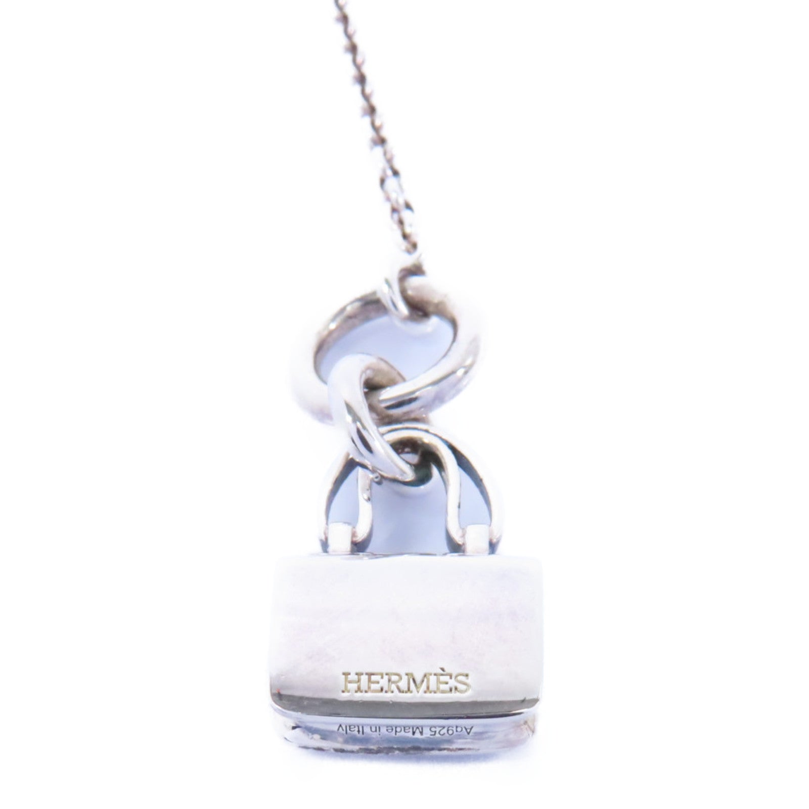 HERMES 925純銀Contance Necklace項鍊銀色