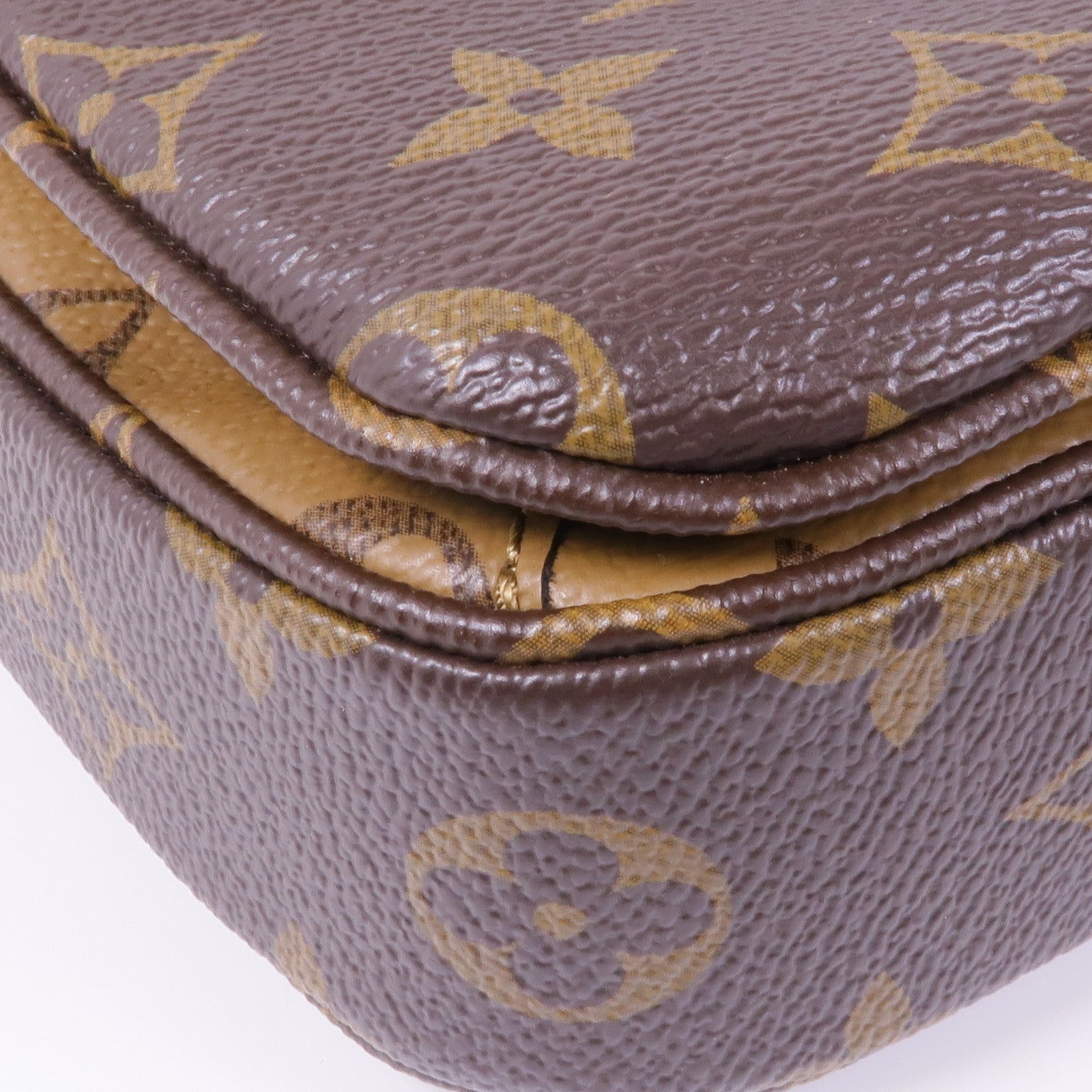 LOUIS VUITTON Monogram Reverse Pochette Metis金扣手挽肩背兩用袋