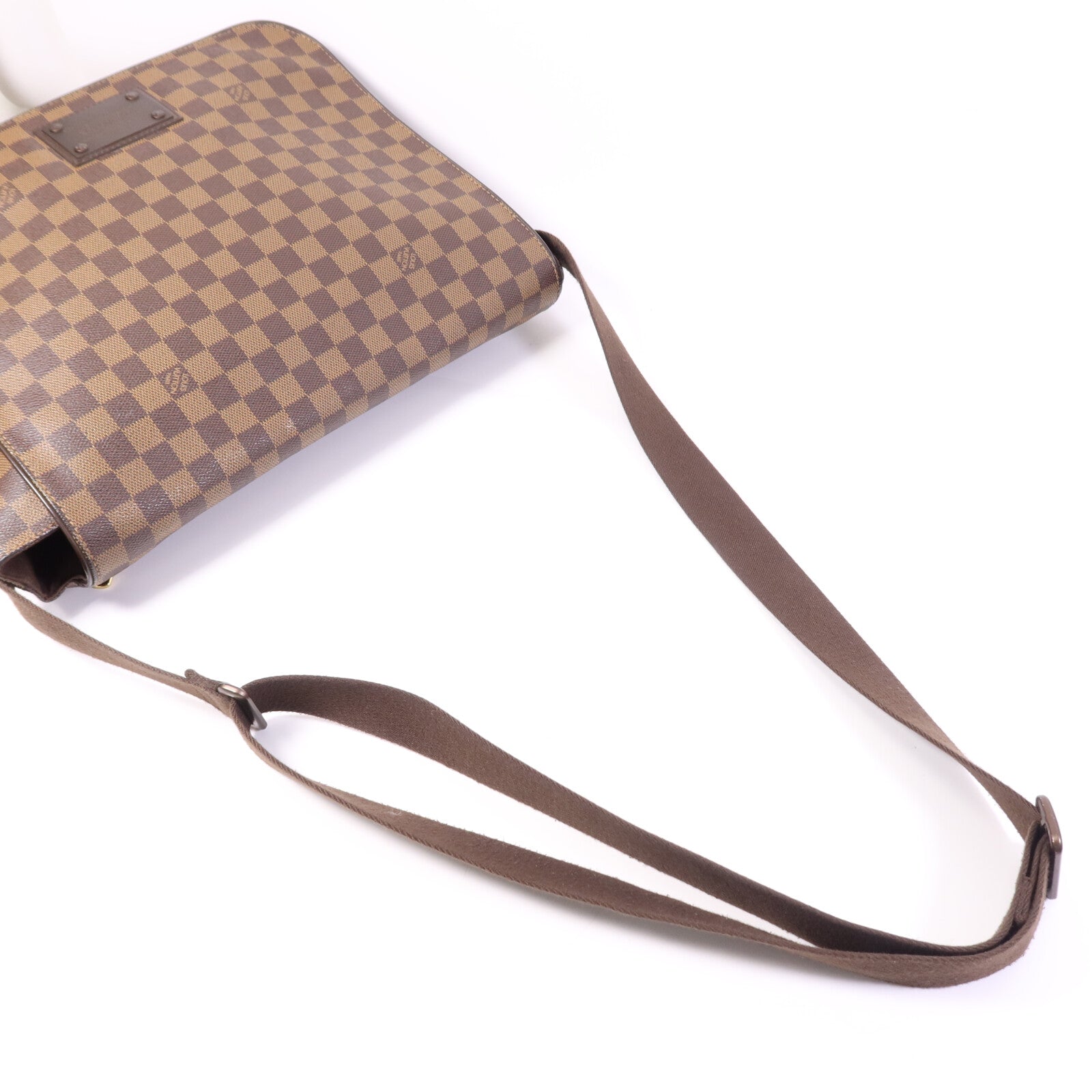 LOUIS VUITTON Damier Brooklyn GM金扣肩背袋