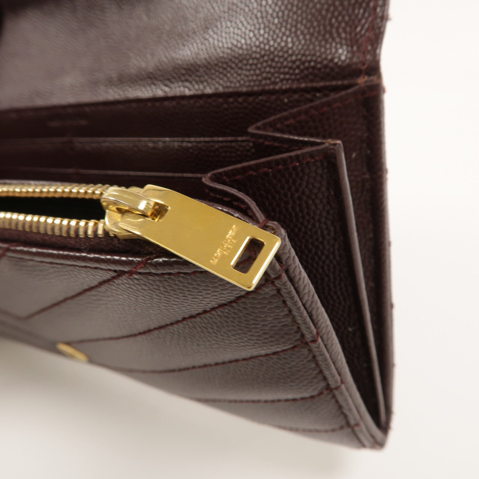 SAINT LAURENT 牛皮皮革Long Envelope Wallet長錢包