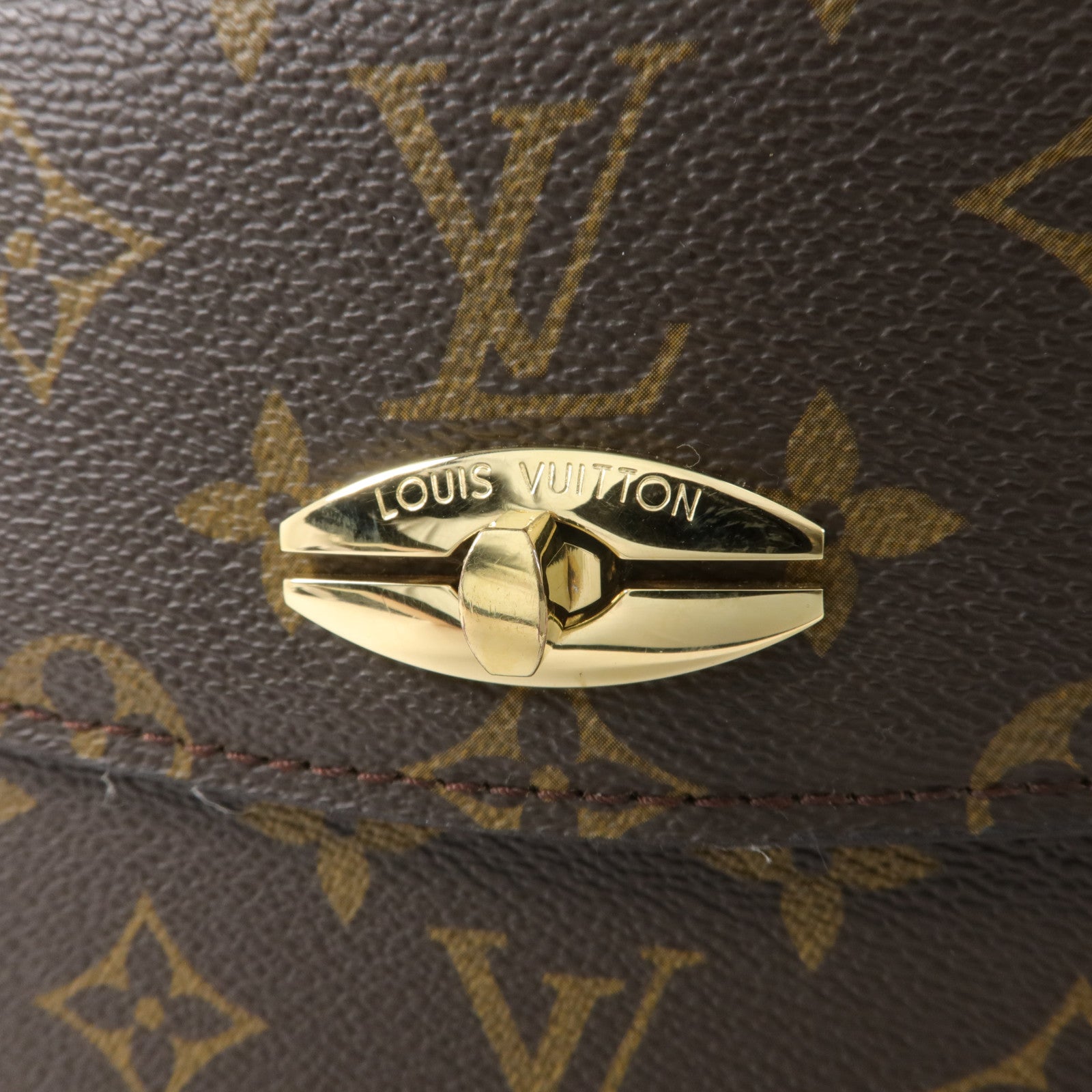 LOUIS VUITTON Monogram Malesherbes金扣手挽袋