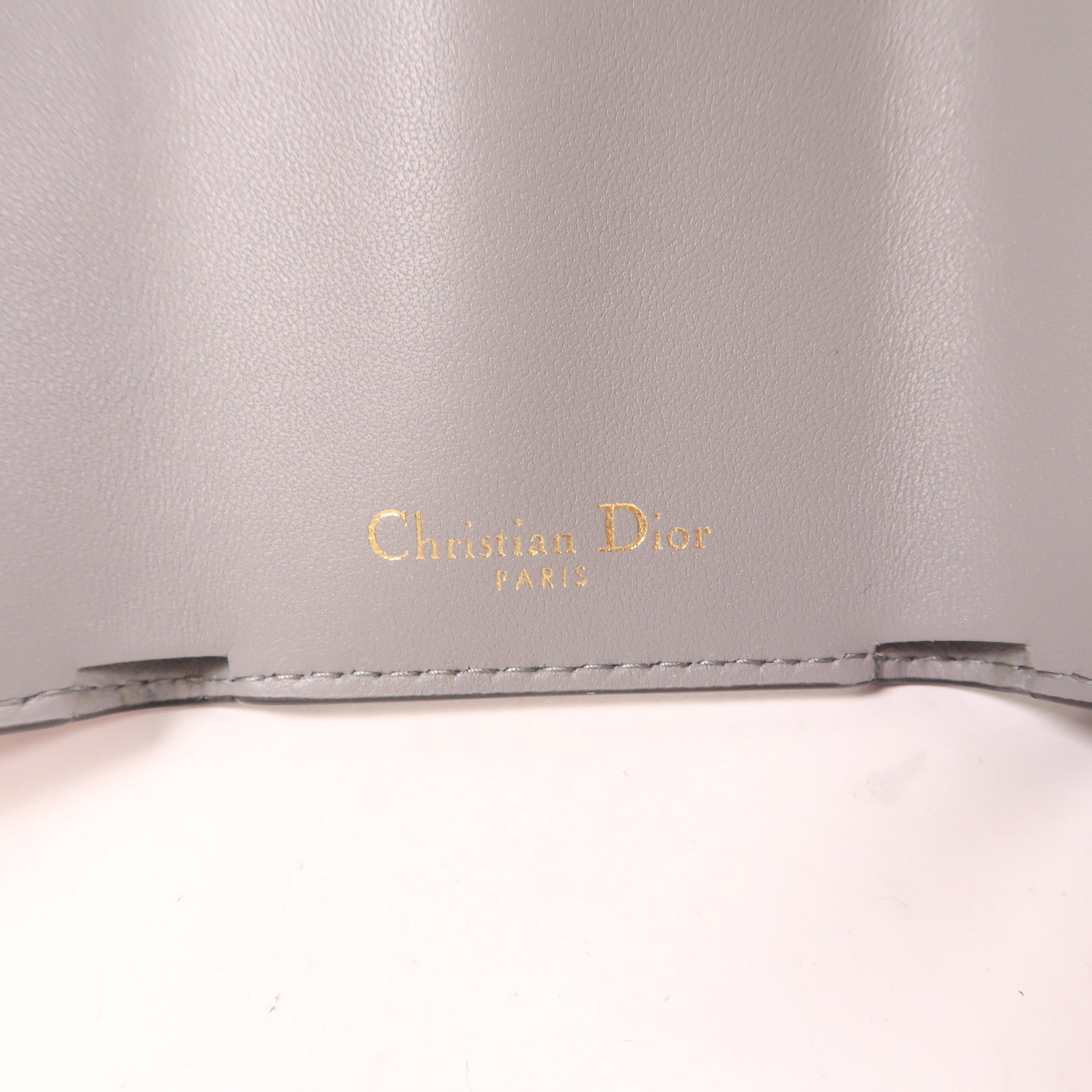 Dior 牛皮皮革Wallet金扣錢包