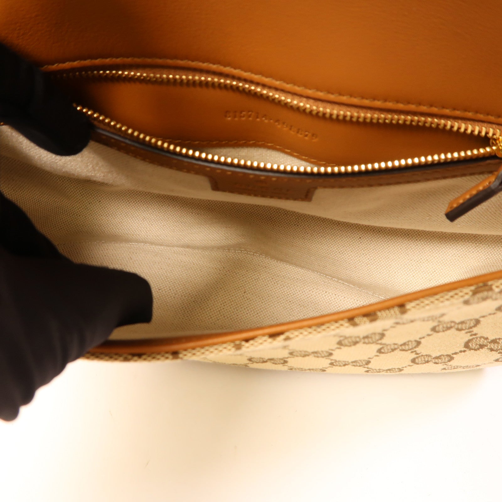 GUCCI GG GHW Blondie Medium 2way Shoulder Bag Canvas Brown